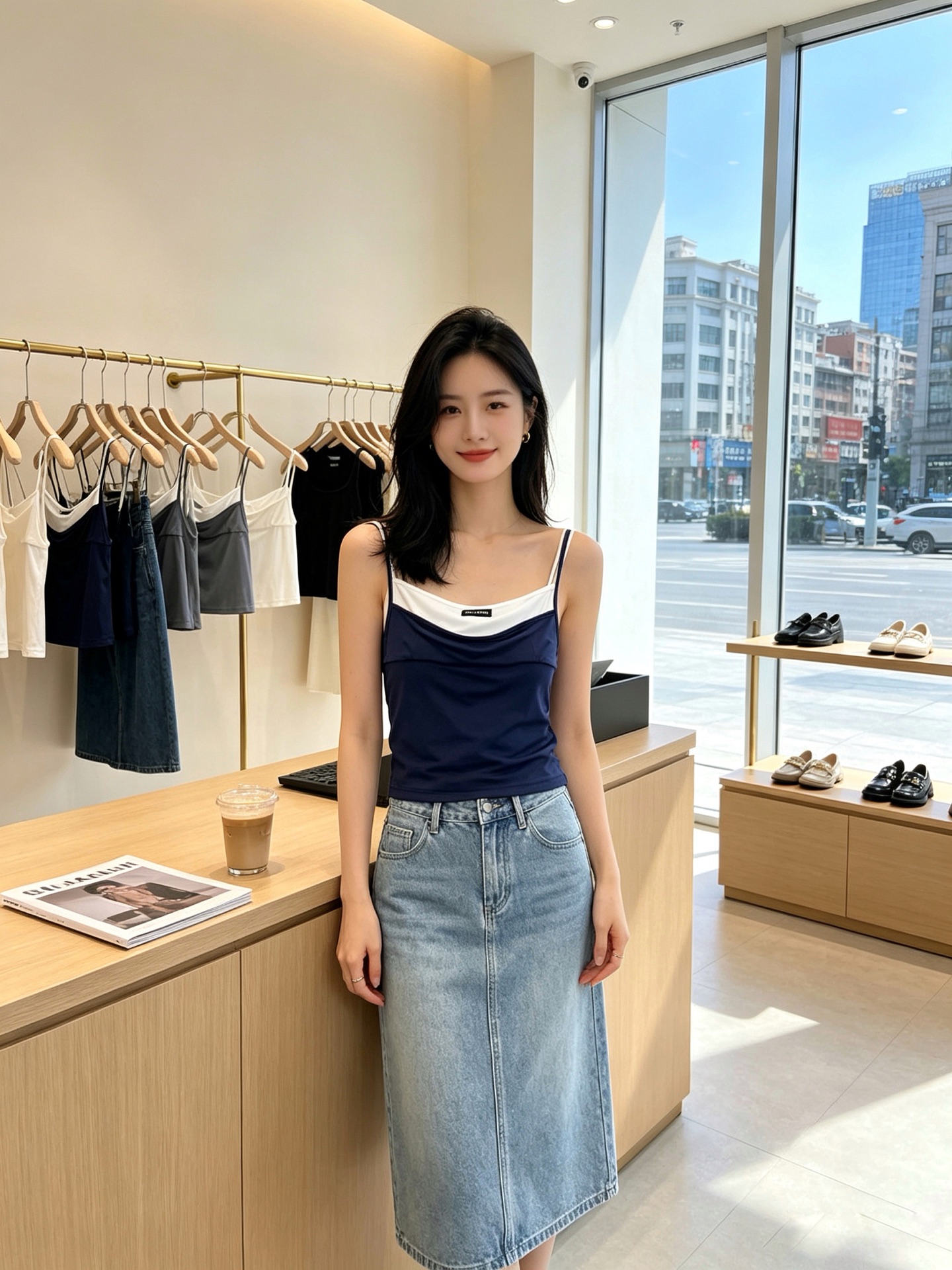 NO:937644,.Miumiu Miumiu exclusively provides new women's casual fake two-piece suspenders, high-end version!  Uniquely designed counter-customized fabrics with high breathability and comfort, impeccable details, brand element design concept, reflecting high quality. It feels delicate and soft!  It presents a casual cut and the upper body shape is awesome!  Code number 38.40.42,,miumiu,19860909.Miumiu谬谬独家专供新款女装休闲假两件吊带 高端版本！独特设计 专柜定制面料 透气舒适度高,细节无可挑剔,品牌元素设计理念,体现高品质.手感细腻柔软！呈现休闲裁剪,上身版型超赞！码数38.40.42,,miumiu,,Men's clothing