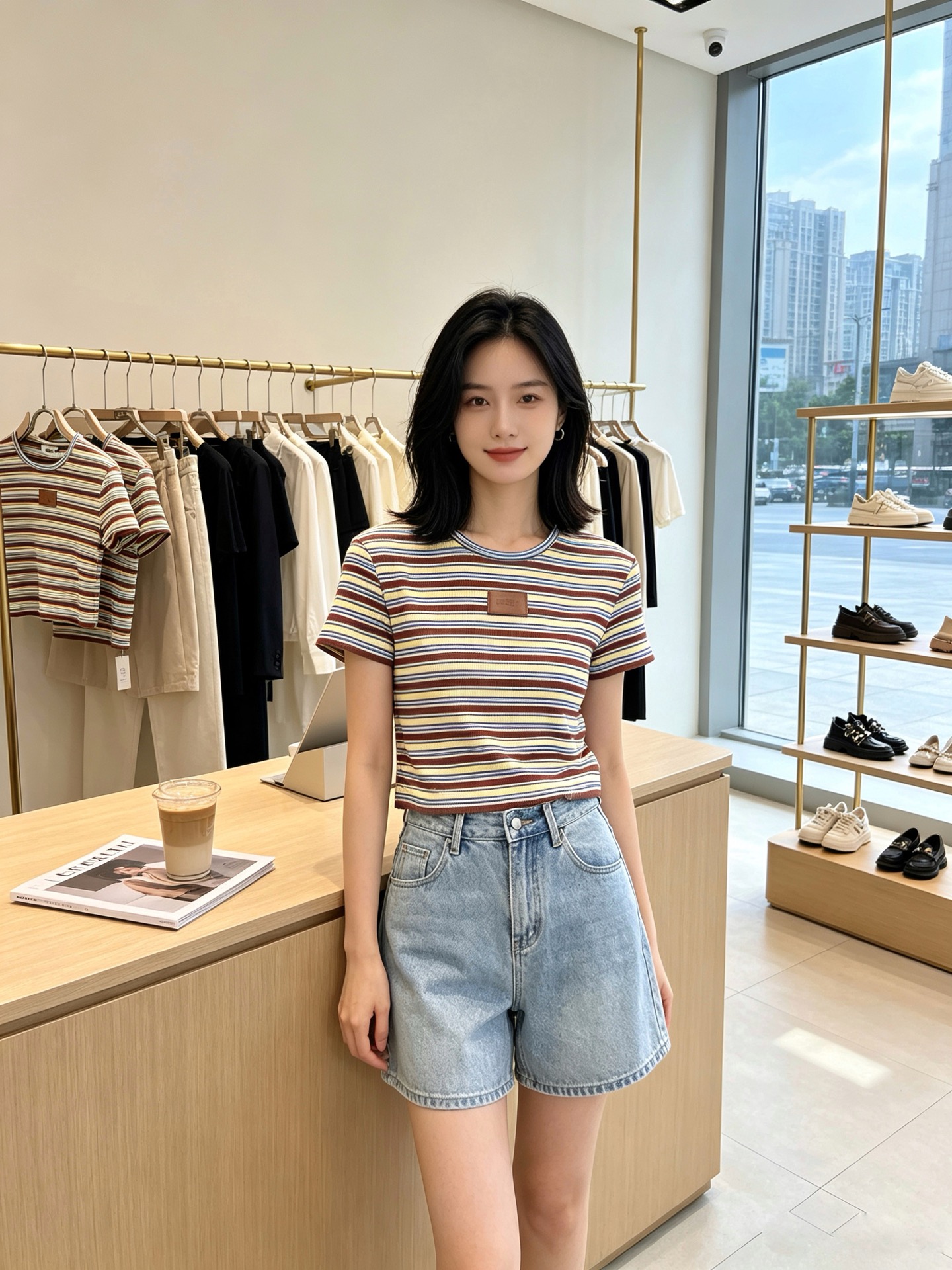 NO:937652,.FENDI Fendi exclusively provides new women's casual striped knitted short-sleeved high-end version!  Uniquely designed counter-customized fabrics with high breathability and comfort, impeccable details, brand element design concept, reflecting high quality. It feels delicate and soft!  It presents a casual cut and the upper body shape is awesome!  Size S.M.L,,fendi,fendi,T-shirt,19860909.FENDI芬迪独家专供新款女装休闲条纹针织短袖 高端版本！独特设计 专柜定制面料 透气舒适度高,细节无可挑剔,品牌元素设计理念,体现高品质.手感细腻柔软！呈现休闲裁剪,上身版型超赞！码数S.M.L,,fendi,fendi,T-shirt,,Men's clothing