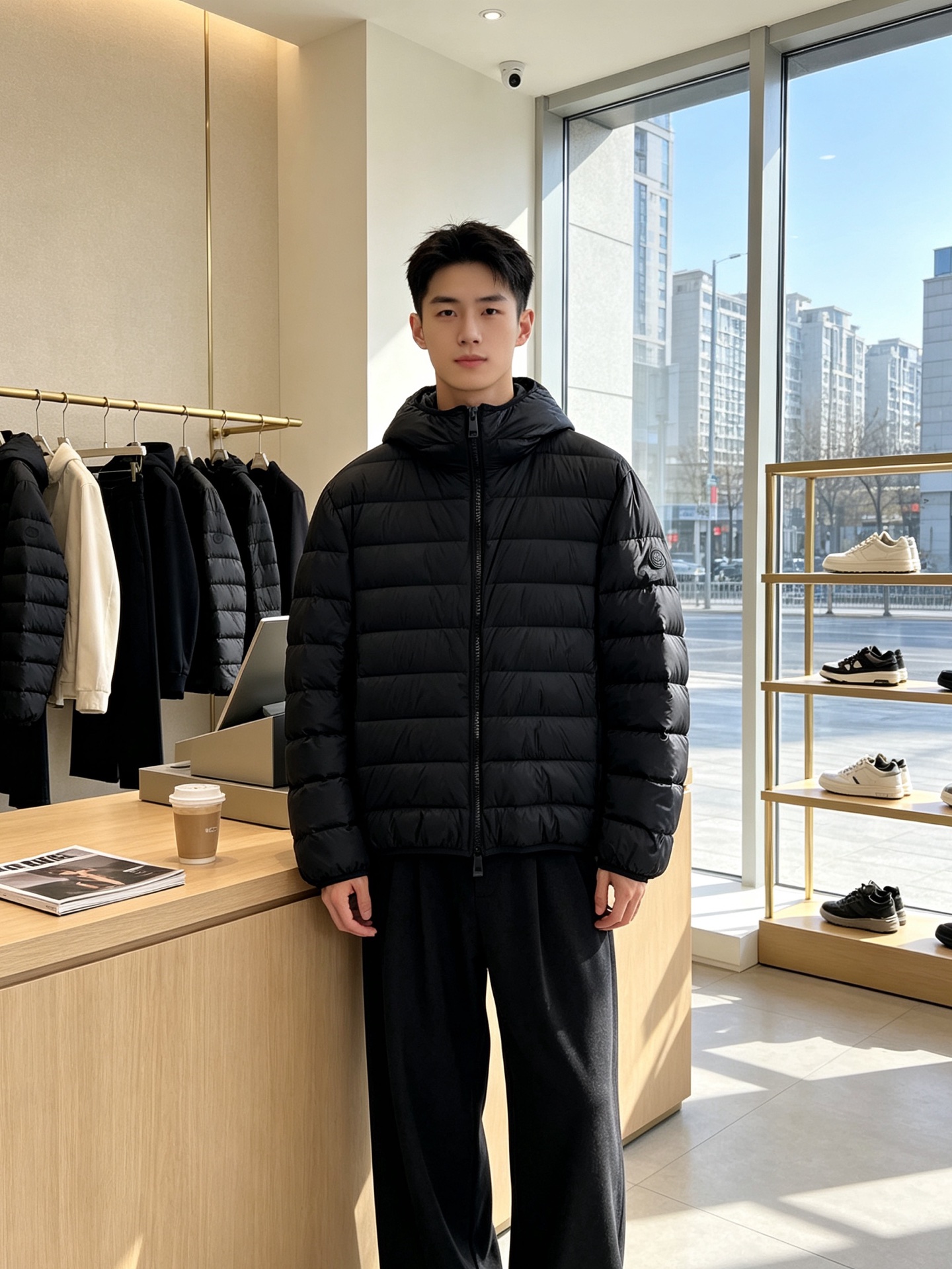NO:938453,.Down Jacket - Moncler Men's Men's Exclusively Providing New Original Men's Casual Hooded Down Jacket. High-end customization. High-end version. Fashionable and versatile imported goose down fabric. Super soft and delicate feel. Skin-friendly and comfortable to wear. High-end boutique. The upper body is exquisitely made by the factory. A must-have item for men. Three complete standards. Size M-3XL,,Moncler,down jacket,hats,19860909.羽绒服-Moncler蒙口独家专供新款原单男士休闲连帽羽绒服 高端定制 高端版本 时尚百搭爆款进口鹅绒面料 手感超柔软细腻 穿着亲肤舒适 高端精品 代工厂精细做上身非常赞 男士必备单品 三标齐全 码数M-3XL,,Moncler,down jacket,hats,,Men's clothing