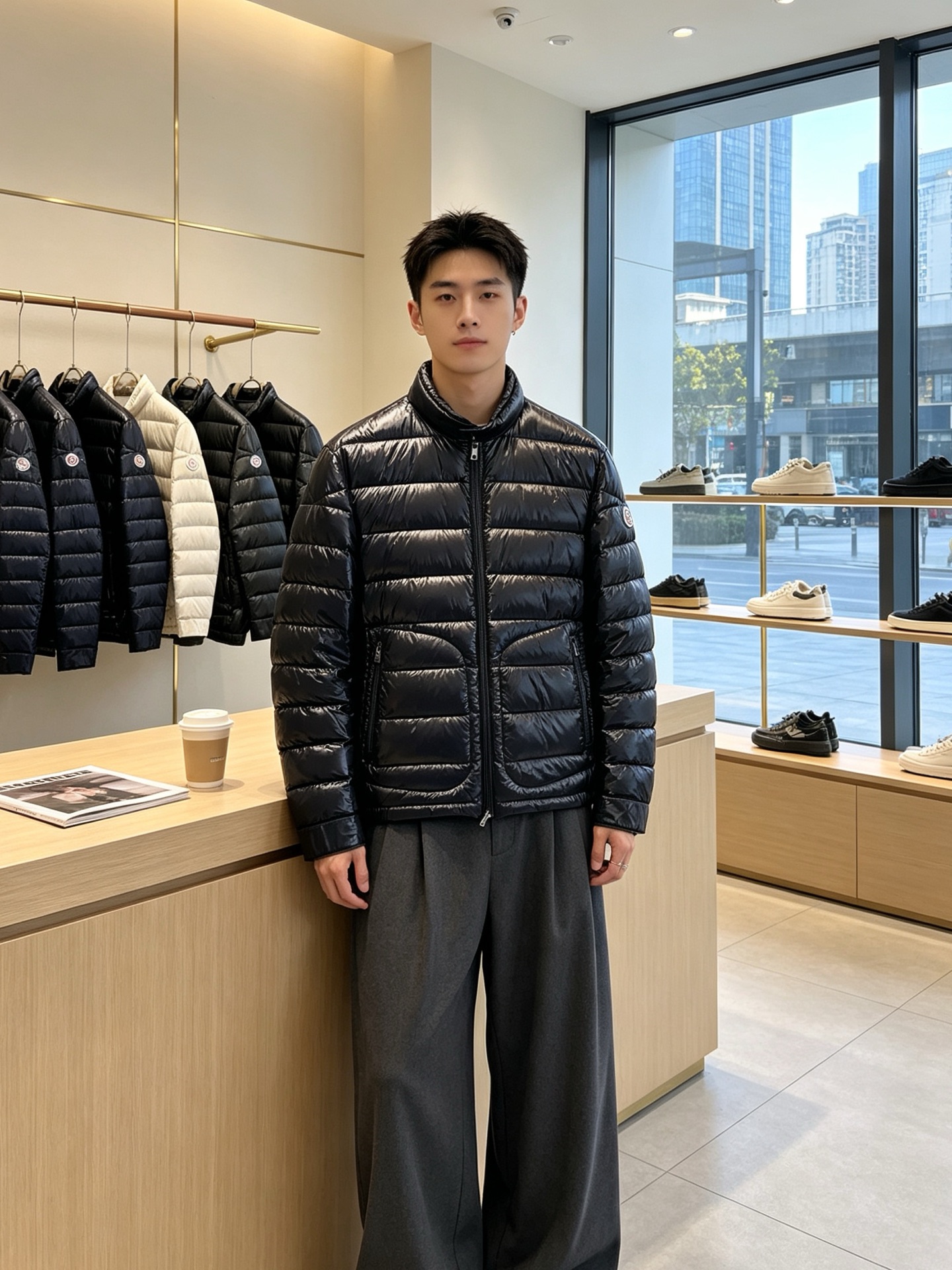 NO:938427,.Down Jacket - Moncler Men's Men's Men's Casual Stand Collar Down Jacket Exclusively Available High-end Customization High-End Version Fashionable and Versatile Popular Imported Goose Down Fabric Super Soft and Delicate Handle Skin-Friendly and Comfortable High-end Boutique Factory-made Upper Body is Excellent Men's Necessary Item Complete with Three Standards Size M-3XL, Moncler, Down Jacket,19860909.羽绒服-Moncler蒙口独家专供新款原单男士休闲立领羽绒服 高端定制 高端版本 时尚百搭爆款进口鹅绒面料 手感超柔软细腻 穿着亲肤舒适 高端精品 代工厂精细做上身非常赞 男士必备单品 三标齐全 码数M-3XL,,Moncler,down jacket,,Men's clothing