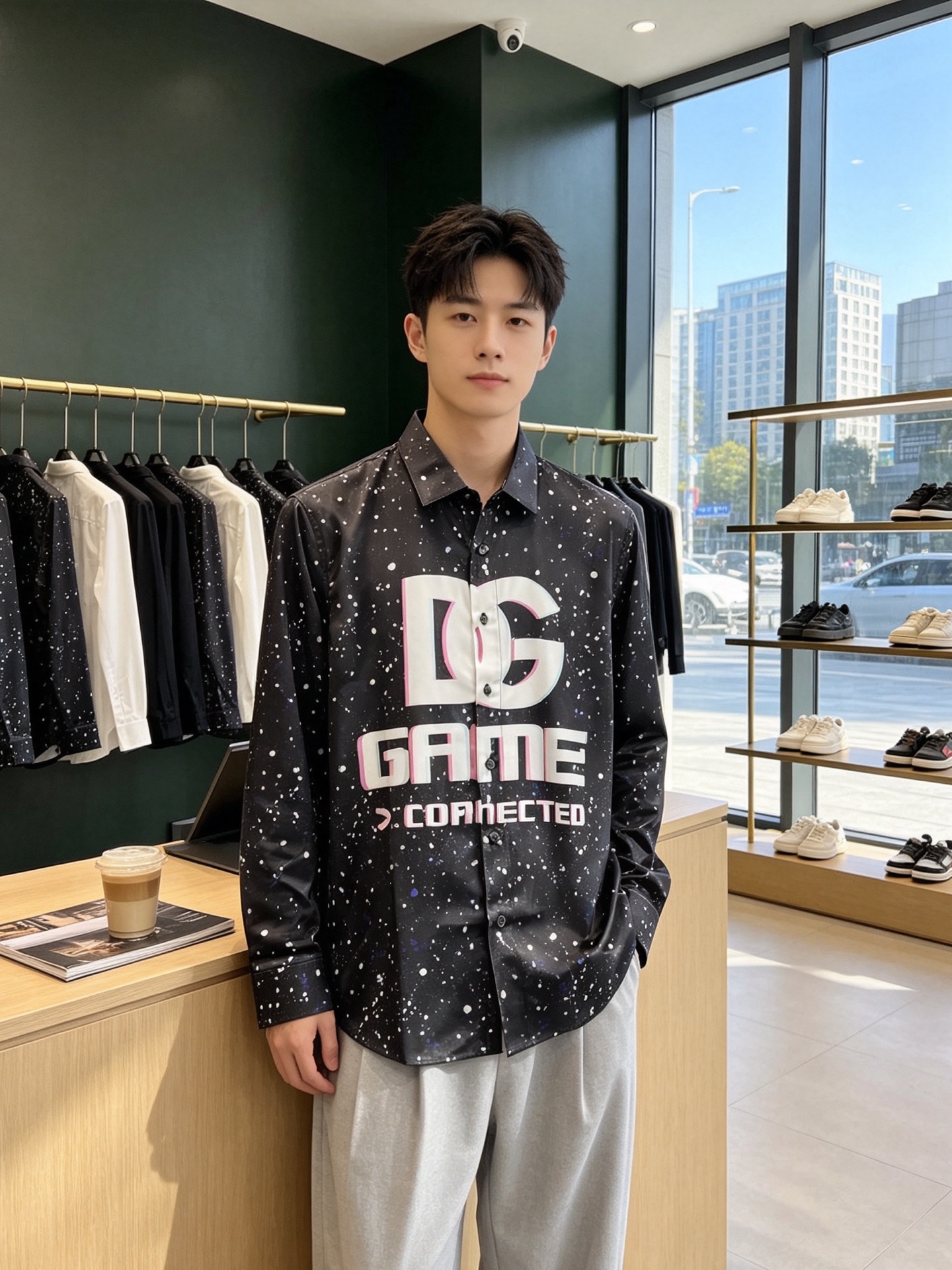 Dolce&Gabbana杜嘉班纳💥独家专供新款原单男士休闲长袖衬衫 高端定制 高端版本 时尚百搭爆款⚠️⚠️✨✨进口面