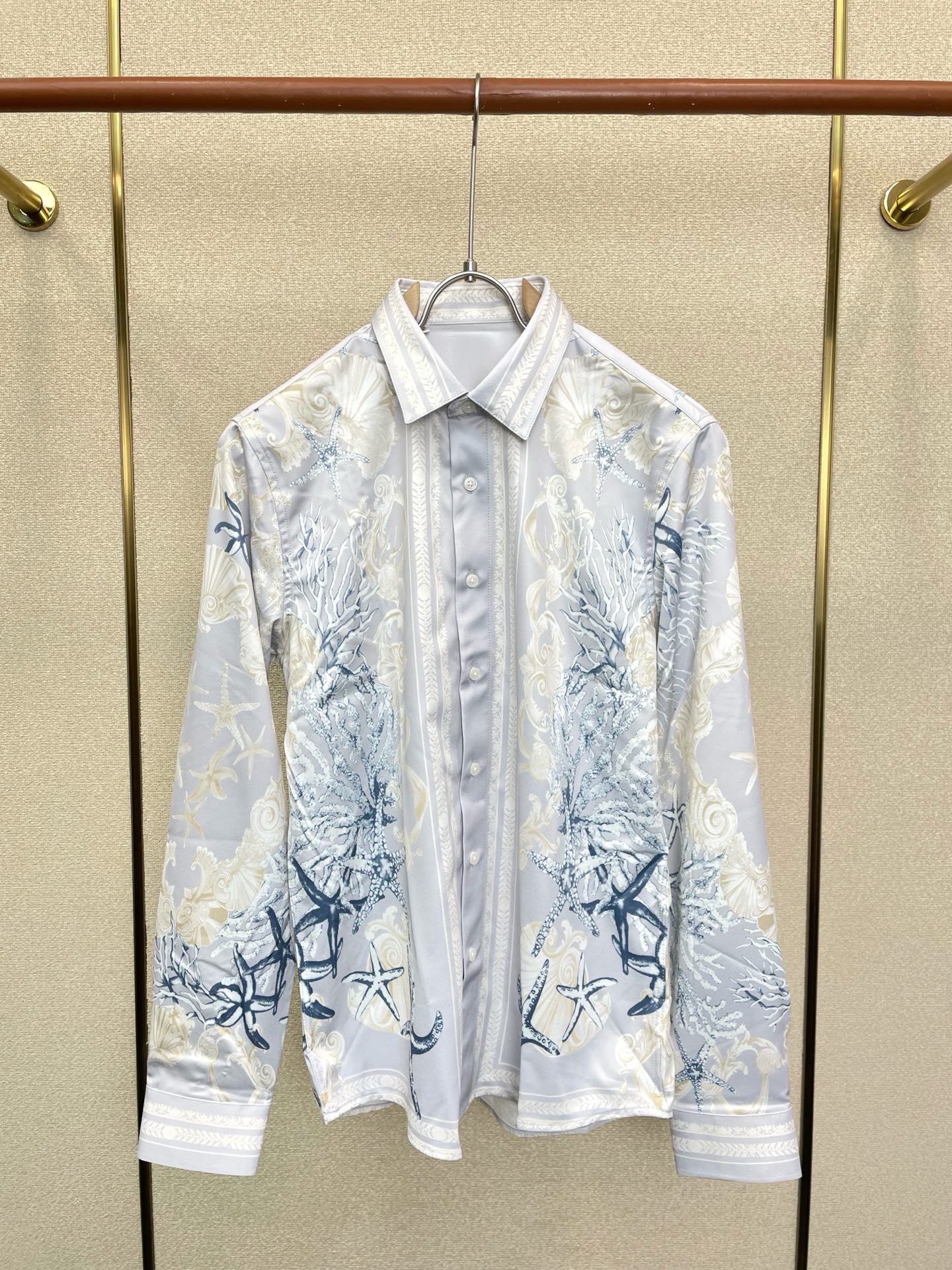 Versace范思哲💥砸锅卖铁都要上的新款新款原单男士休闲长袖衬衫 高端定制 高端版本 时尚百搭爆款⚠️⚠️✨✨进口面料