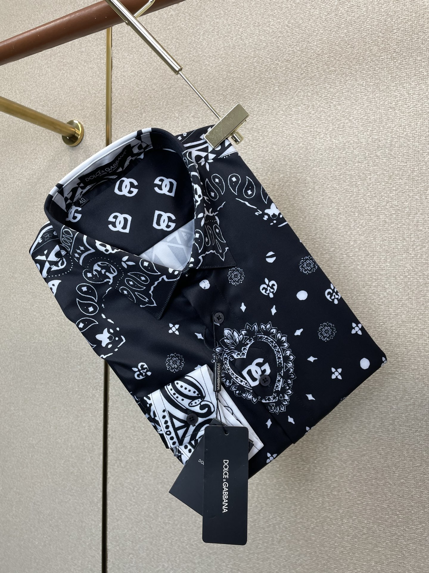 Dolce&Gabbana杜嘉班纳💥砸锅卖铁都要上的新款新款男士休闲衬衫 高端定制 高端版本 时尚百搭爆款⚠️⚠️✨✨进