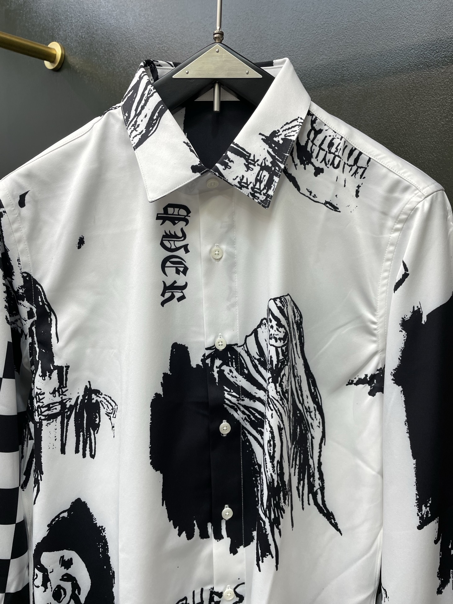 Chrome hearts克罗心💥独家专供新款原单男士休闲长袖衬衫 高端定制 高端版本 时尚百搭爆款⚠️⚠️✨✨进口面料
