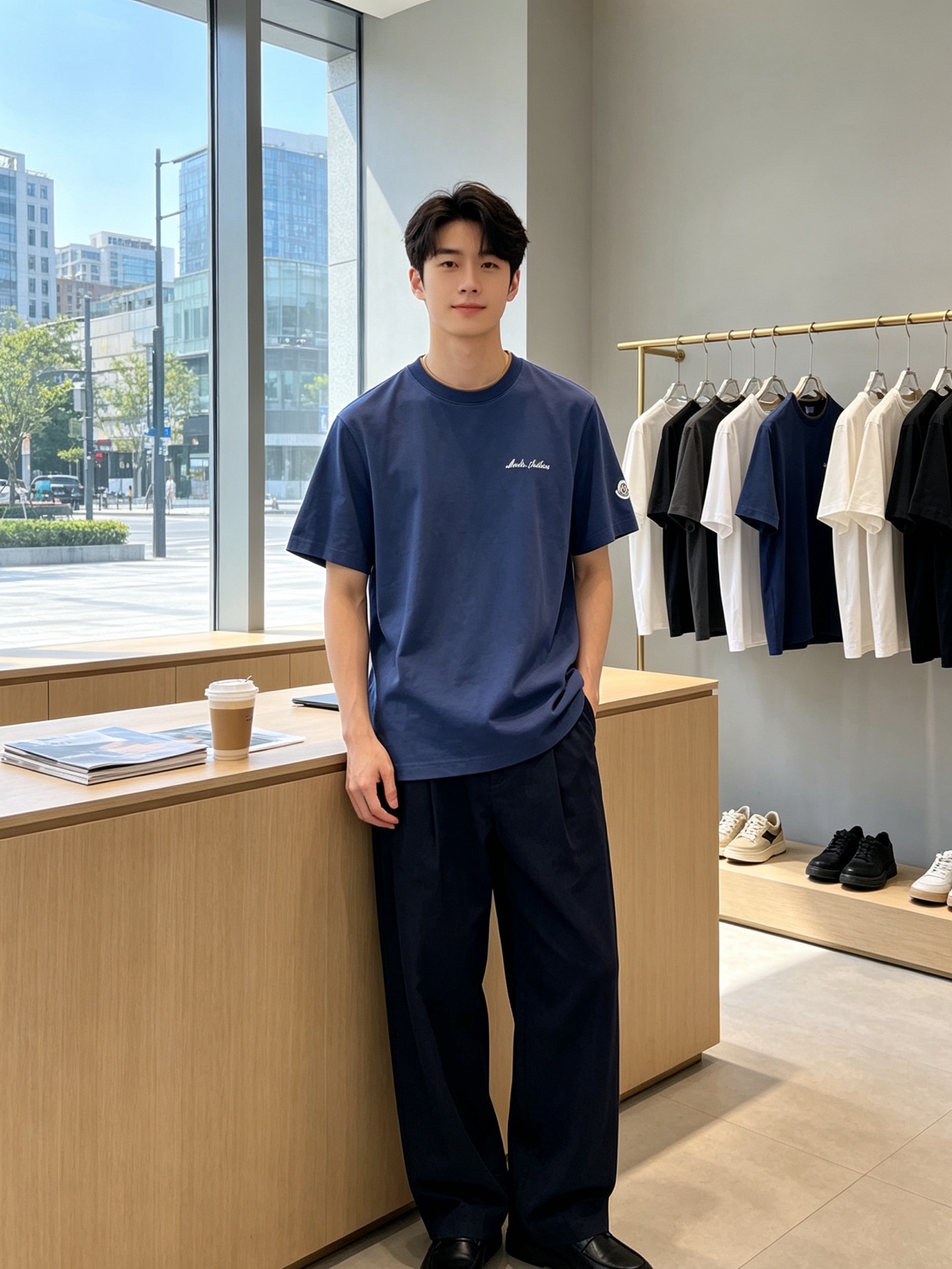 Moncler蒙口💥砸锅卖铁都要上的新款新款原单男士休闲短袖 高端定制 高端版本 时尚百搭爆款⚠️⚠️✨✨进口面料 手感