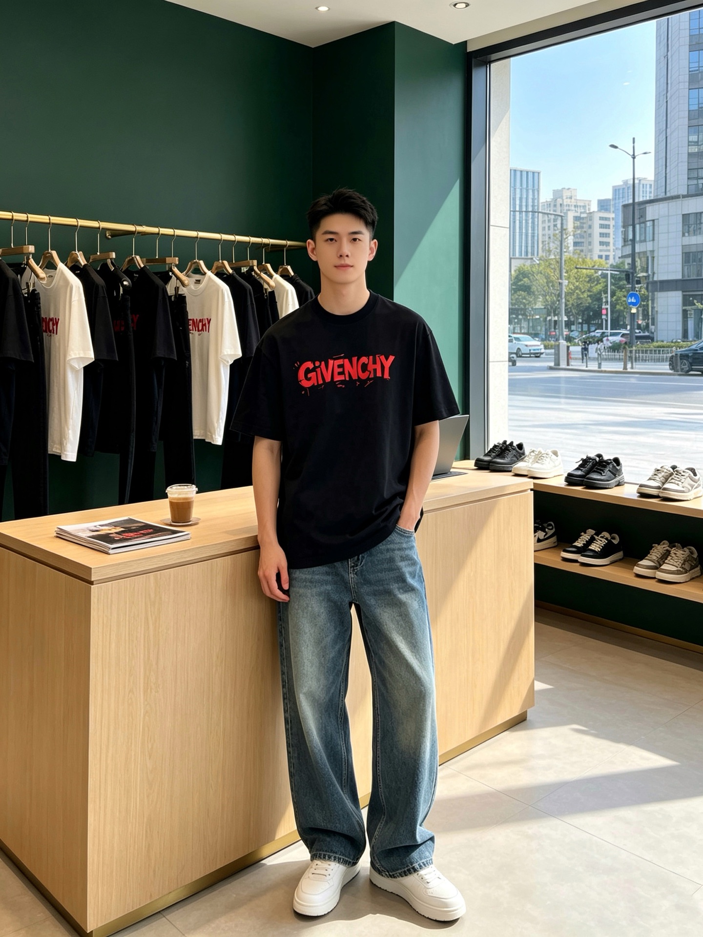 Givenchy纪梵希💥砸锅卖铁都要上的新款新款原单男士休闲短袖 高端定制 高端版本 时尚百搭爆款⚠️⚠️✨✨进口面料 