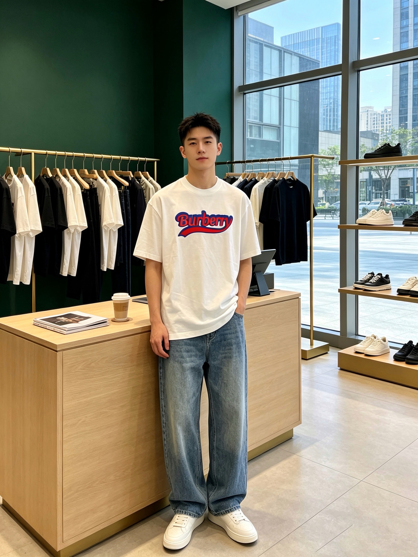 Burberry巴宝莉💥砸锅卖铁都要上的新款新款原单男士休闲短袖 高端定制 高端版本 时尚百搭爆款⚠️⚠️✨✨进口面料 
