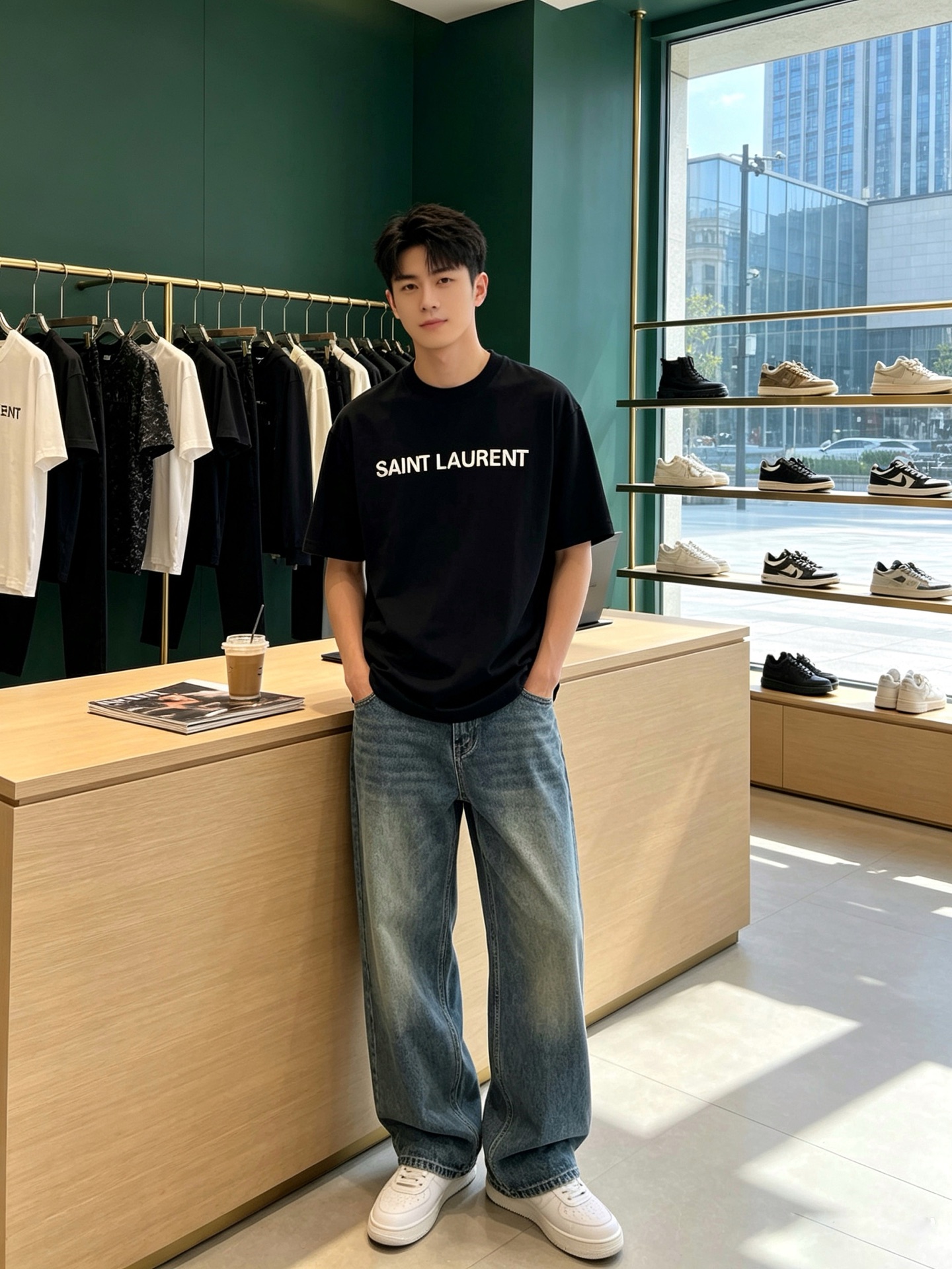 NO:949834,.SAINT Laurent exclusively supplies new original men's casual short sleeves. High-end customization. High-end version. Fashionable and versatile imported fabrics. Super soft and delicate feel. Skin-friendly and comfortable to wear. High-end boutique. The upper body is finely made by the factory. It is a must-have item for men. Three standards are complete. Size M-3XL,, saint laurent, saint laurent, T-shirt,19860909.SAINT Laurent圣罗兰独家专供新款原单男士休闲短袖 高端定制 高端版本 时尚百搭爆款进口面料 手感超柔软细腻 穿着亲肤舒适 高端精品 代工厂精细做上身非常赞 男士必备单品 三标齐全 码数M-3XL,,saint laurent,saint laurent,T-shirt,,Men's clothing