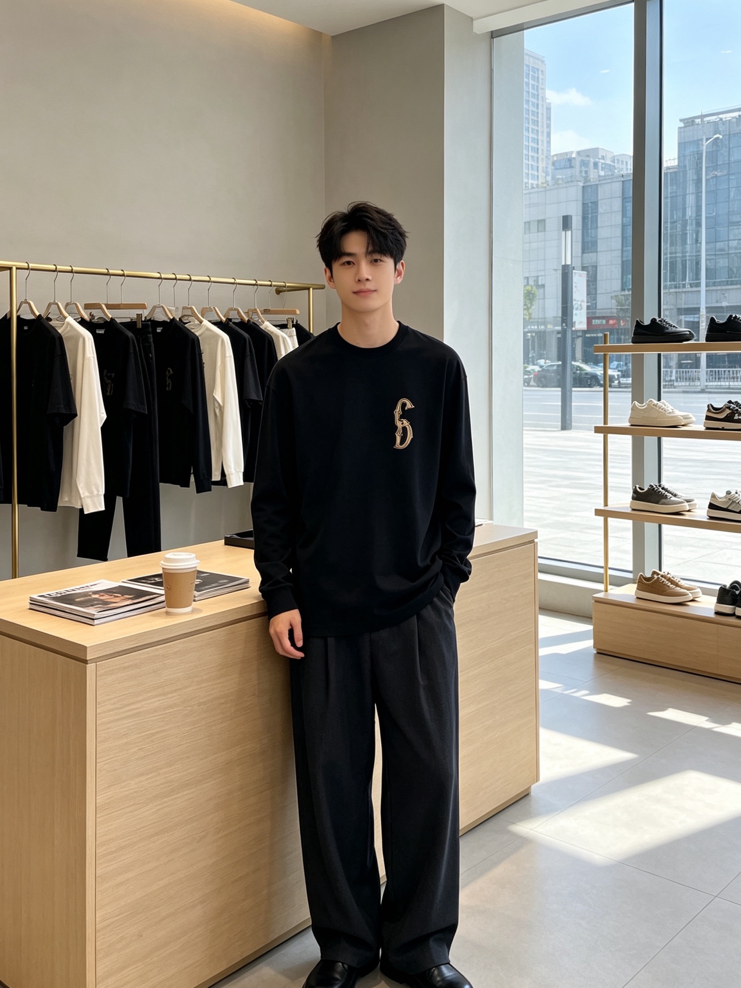 Dior迪奥💥砸锅卖铁都要上的新款新款原单男士休闲长袖 高端定制 高版本 时尚百搭爆款⚠️⚠️✨✨进口面料 手感超柔软细