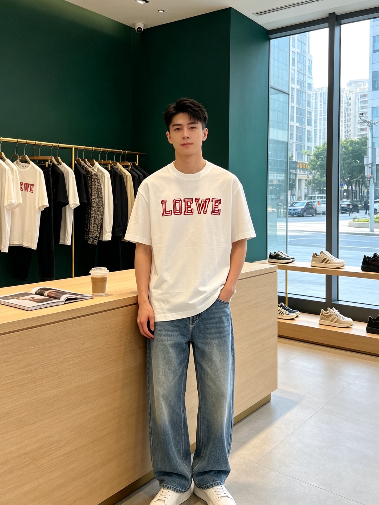 LOEWE罗意威💥砸锅卖铁都要上的新款新款原单男士休闲短袖 高端定制 高端版本 时尚百搭爆款⚠️⚠️✨✨进口面料 手感超
