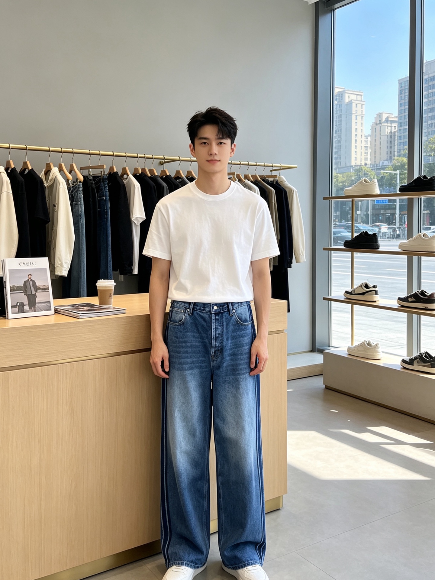 Dior迪💥砸锅卖铁都要上的新款新款牛仔裤 侧边条纹提花logo牛仔裤👖高端定制！专柜定制面料 透气舒适度高，细节无可挑