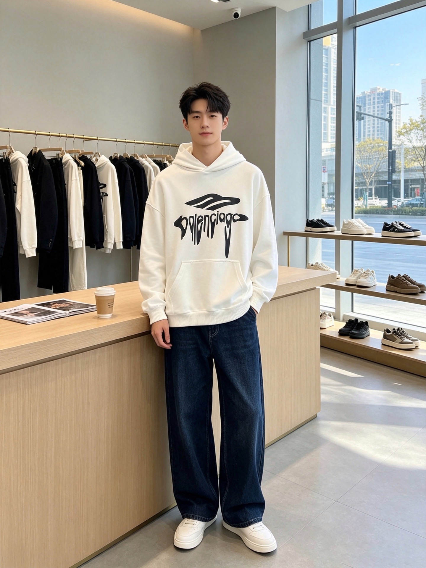 Balenciaga巴黎世家💥砸锅卖铁都要上的新款新款原单男士休闲卫衣 高端定制 高端版本 时尚百搭爆款⚠️⚠️✨✨进口