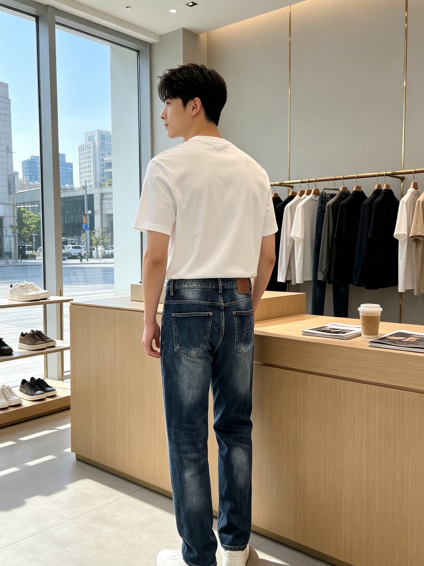 Gucci古驰💥砸锅卖铁都要上的新款新款休闲牛仔裤👖高端版本！专柜定制面料 透气舒适度高，细节无可挑剔，品牌元素设计理念