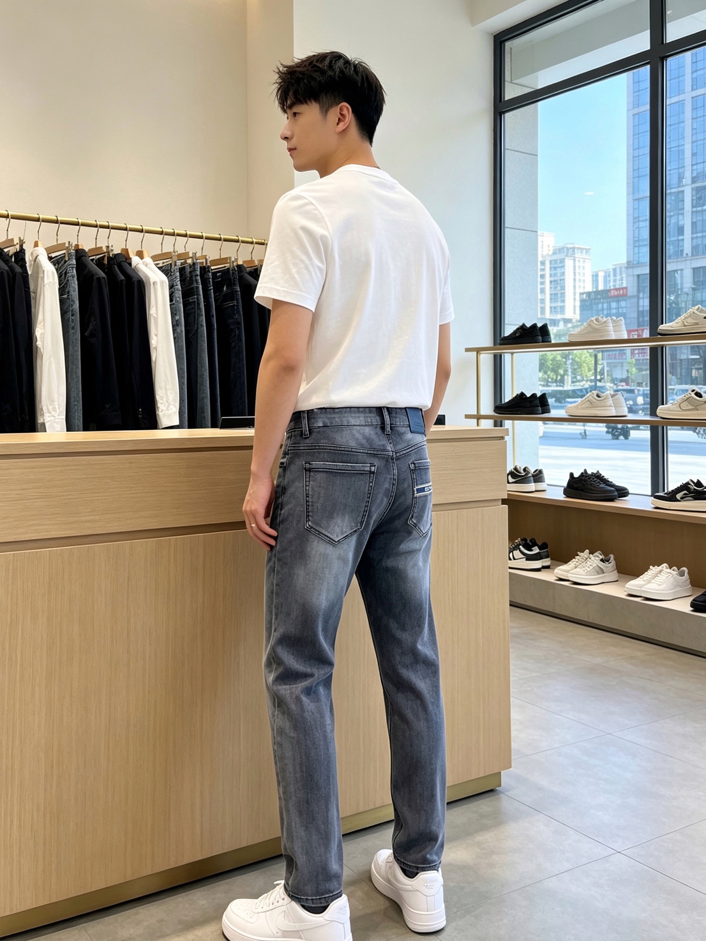 Dior迪奥💥砸锅卖铁都要上的新款新款休闲牛仔裤👖高端版本！专柜定制面料 透气舒适度高，细节无可挑剔，品牌元素设计理念，