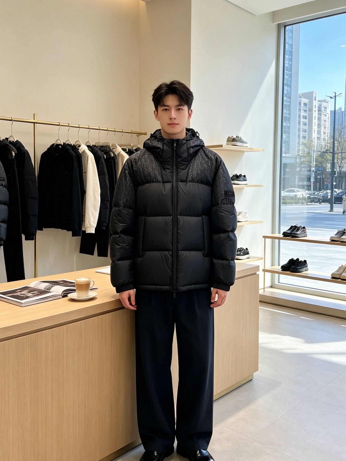 NO:955336,.Down Jacket - Dior's new and popular men's casual hooded down jacket. High-end customization. High-end version. Fashionable and versatile imported fabric. Super soft and delicate feel. Skin-friendly and comfortable to wear. High-end boutique. The upper body is exquisitely made by the foundry. It is a must-have item for men. Three standards are complete. Size M-3XL,, dior, dior, down jacket, hats,19860909.羽绒服- Dior迪奥砸锅卖铁都要上的新款新款原单男士休闲连帽羽绒服 高端定制 高端版本 时尚百搭爆款进口面料 手感超柔软细腻 穿着亲肤舒适 高端精品 代工厂精细做上身非常赞 男士必备单品 三标齐全 码数M-3XL,,dior,dior,down jacket,hats,,Men's clothing