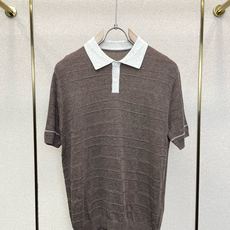 Loro Piana-Loro Piana诺悠翩雅💥砸锅卖铁都要上的新款新款原单男士休闲针织短袖 高端定制 高版本 时尚 Loro Piana-Loro Piana诺悠翩雅💥砸锅卖铁都要上的新款新款原单男士休闲针织短袖 高端定制 高版本 时尚