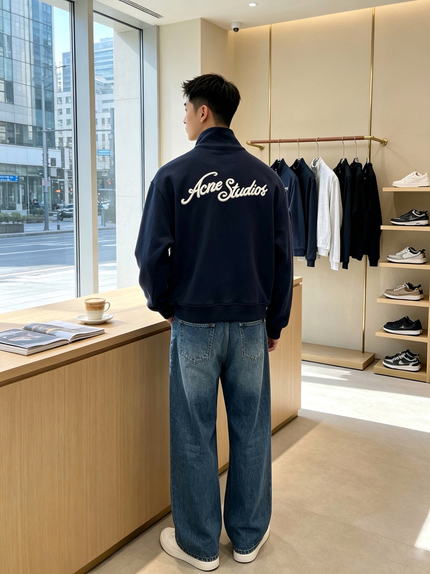 Acne Studios💥砸锅卖铁都要上的新款最新时尚立领外套 经典设计与颜值爆棚的外套 品质更是无法挑剔品控可以直接入 Acne Studios💥砸锅卖铁都要上的新款最新时尚立领外套 经典设计与颜值爆棚的外套 品质更是无法挑剔品控可以直接入