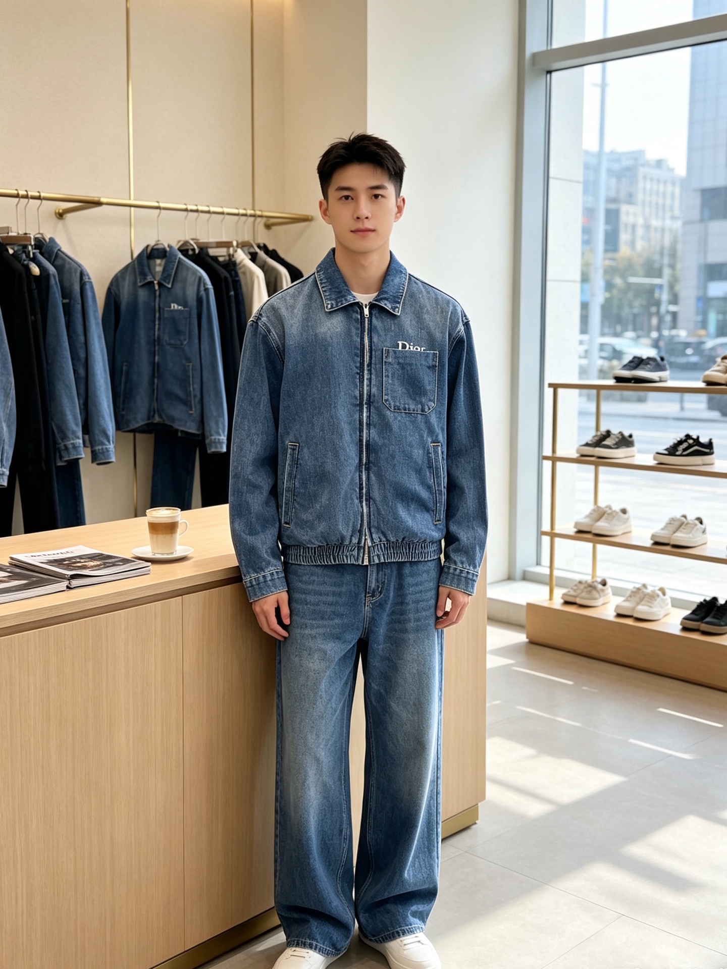 NO:955410,.Dior’s latest fashionable denim jacket is a must-have. It is a jacket with classic design and great looks. The quality is impeccable and quality control allows you to buy it directly. It is a high-end product that cannot be faulted! You can feel its powerful aura through the detailed pictures. It has a remarkable effect of gathering heat and keeping warm, so you don’t have to worry about getting a little chilly! Both fashionable and functional, the whole style looks more luxurious! Size 46.48.50.52,,dior,dior,jackets & coats,19860909.Dior迪奥砸锅卖铁都要上的新款最新时尚牛仔外套 经典设计与颜值爆棚的外套 品质更是无法挑剔品控可以直接入手,不容过错的高端臻品！通过细节图片便可感受到它强悍的气场,聚温保暖效果显著,完全不用担心会有一点寒意！时尚与功能性兼备,整款显得更加的奢华大气！ 尺码46.48.50.52,,dior,dior,jackets & coats,,Men's clothing