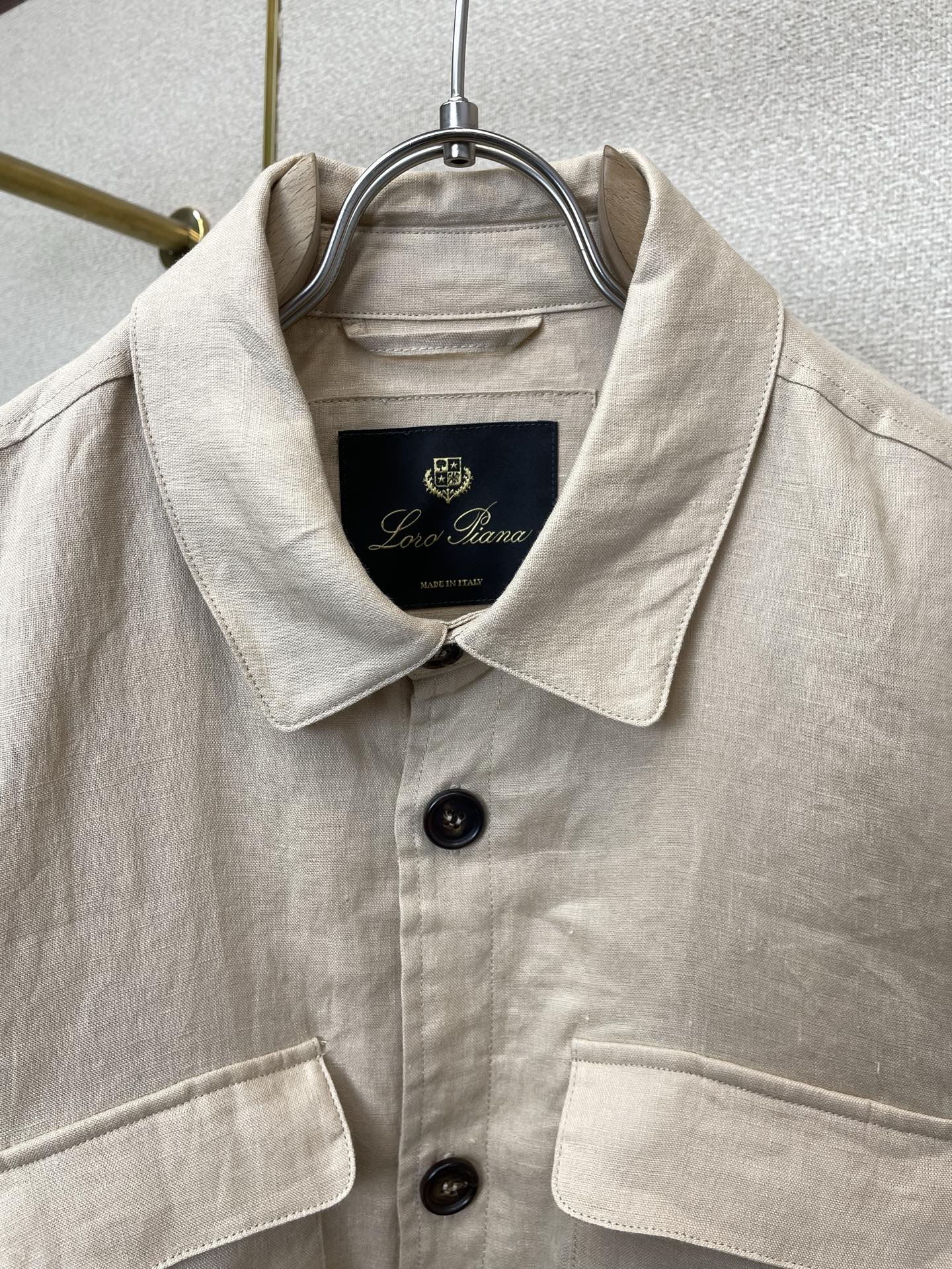 Loro Piana-Loro Piana诺悠翩雅💥砸锅卖铁都要上的新款新款原单男士休闲亚麻外套 高端定制 高端版本 时