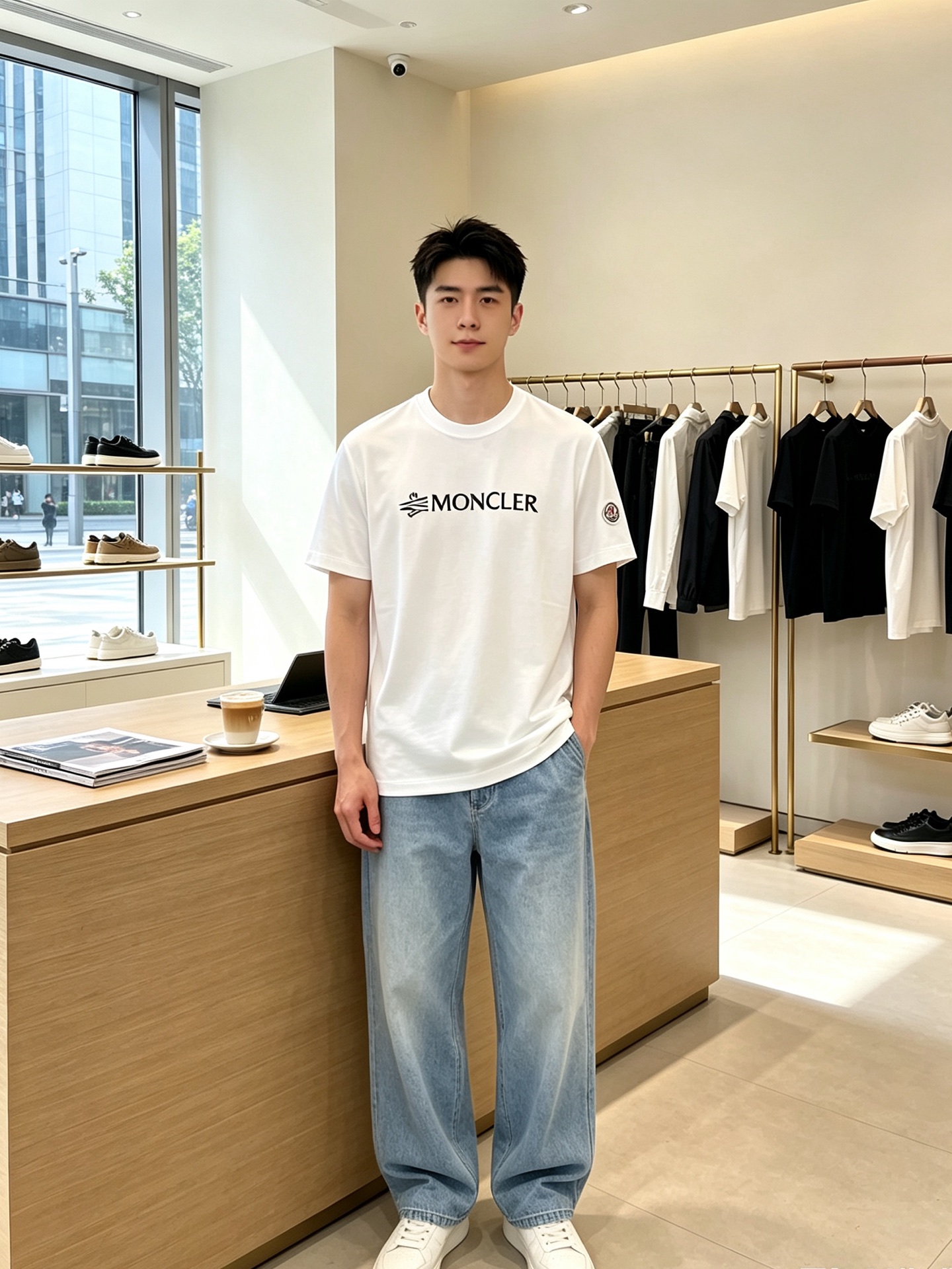 Moncler蒙口💥砸锅卖铁都要上的新款新款原单男士休闲短袖 高端定制 高端版本 时尚百搭爆款⚠️⚠️✨✨进口面料 手感