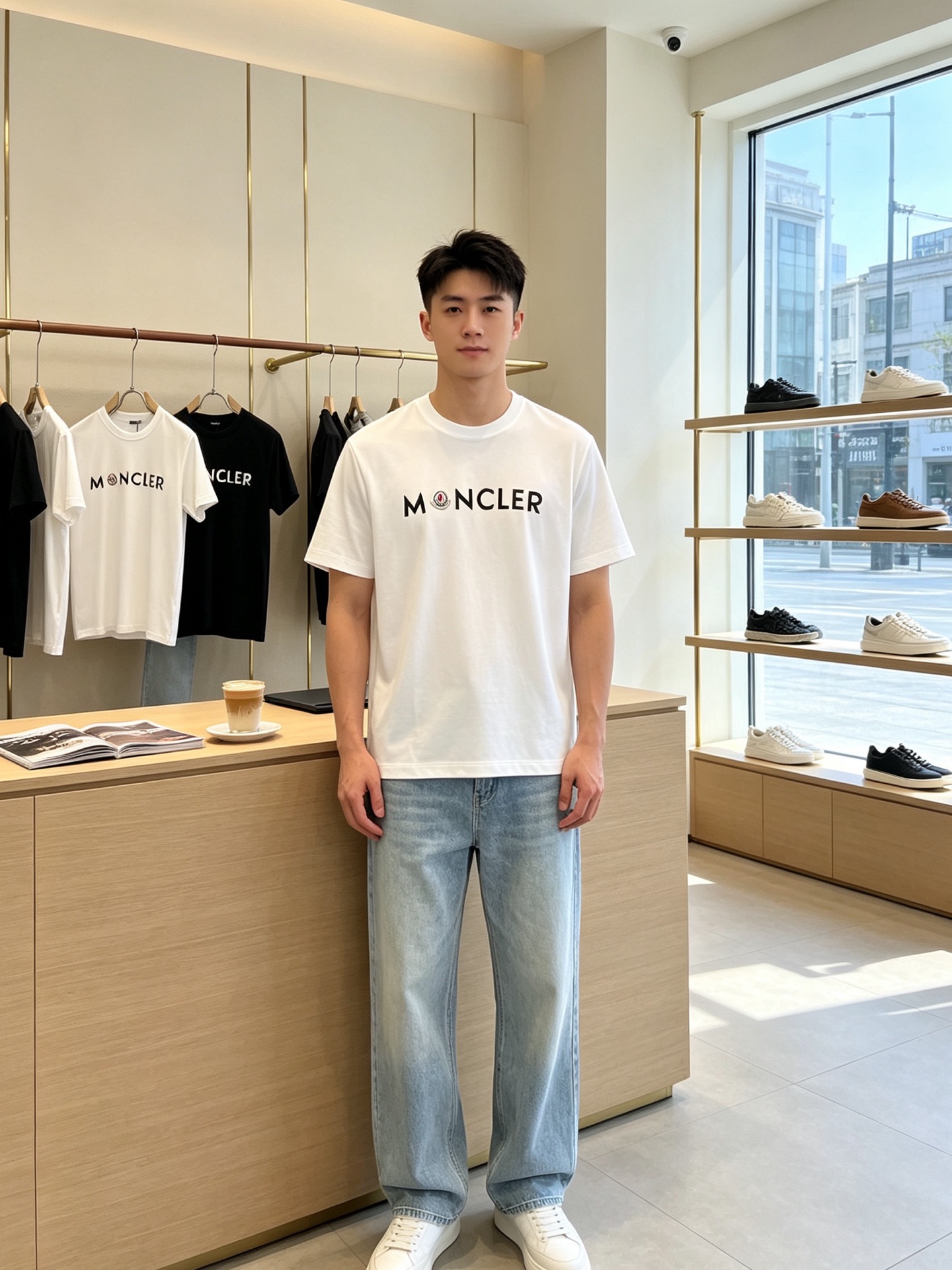 Moncler蒙口💥砸锅卖铁都要上的新款新款原单男士休闲短袖 高端定制 高端版本 时尚百搭爆款⚠️⚠️✨✨进口面料 手感
