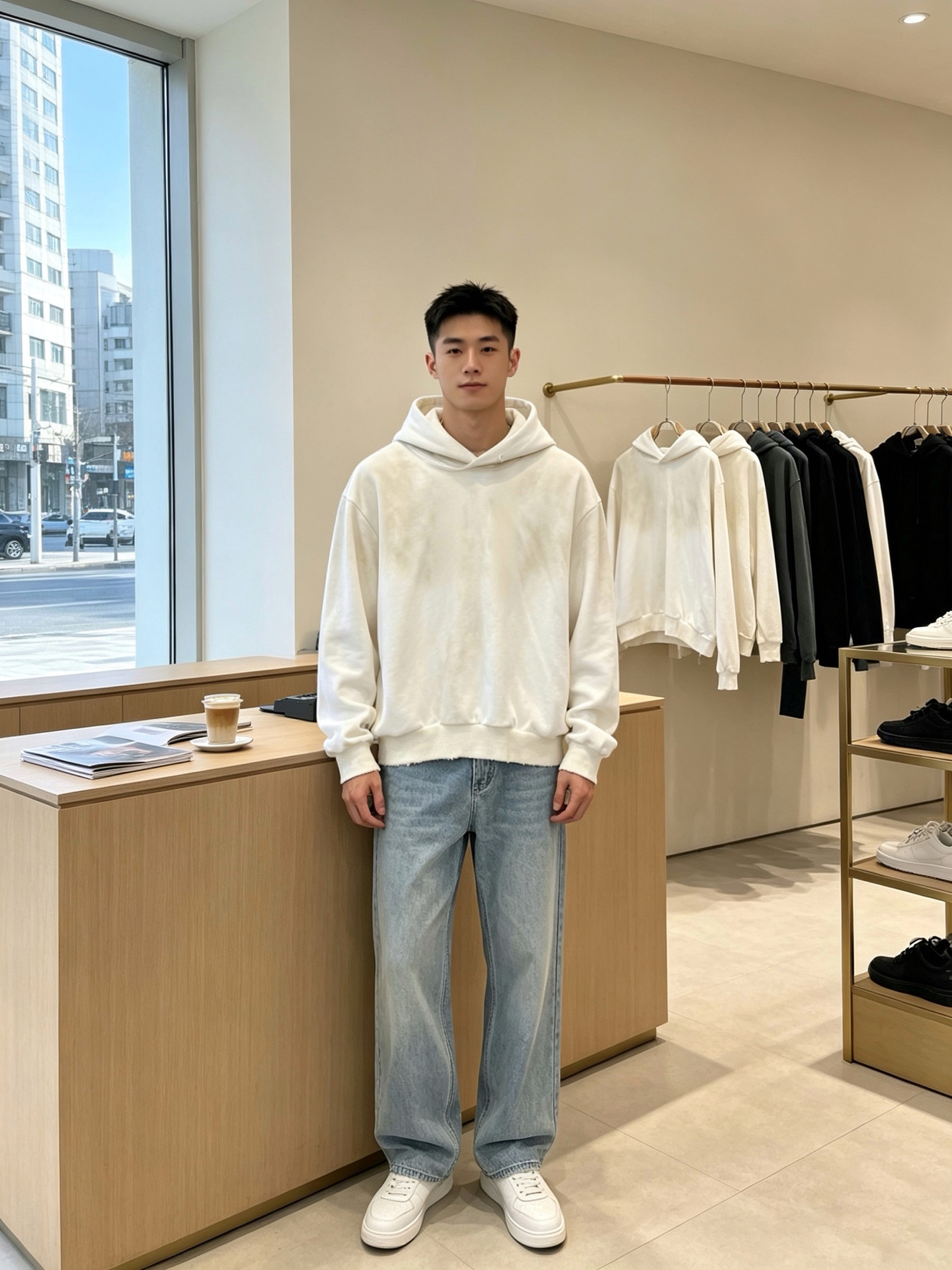 Acne Studios💥砸锅卖铁都要上的新款最新时尚连帽水洗做旧卫衣 经典设计感与颜值爆棚的外套，品质更是无法挑剔品控