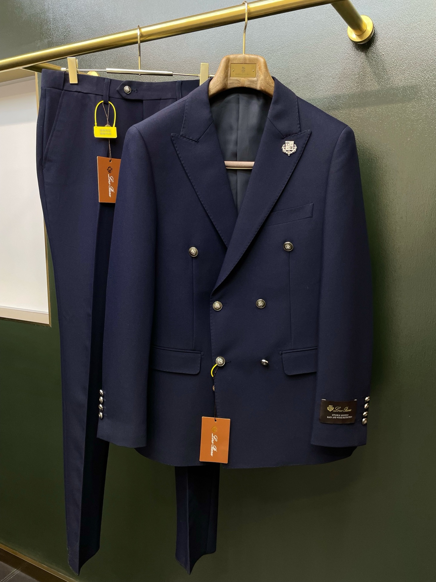🔥 L-Loro iana logo :46-58 :29-38 Novità Completo CompletoGiacca Abbigliamento Giacca Pantaloni eleganti