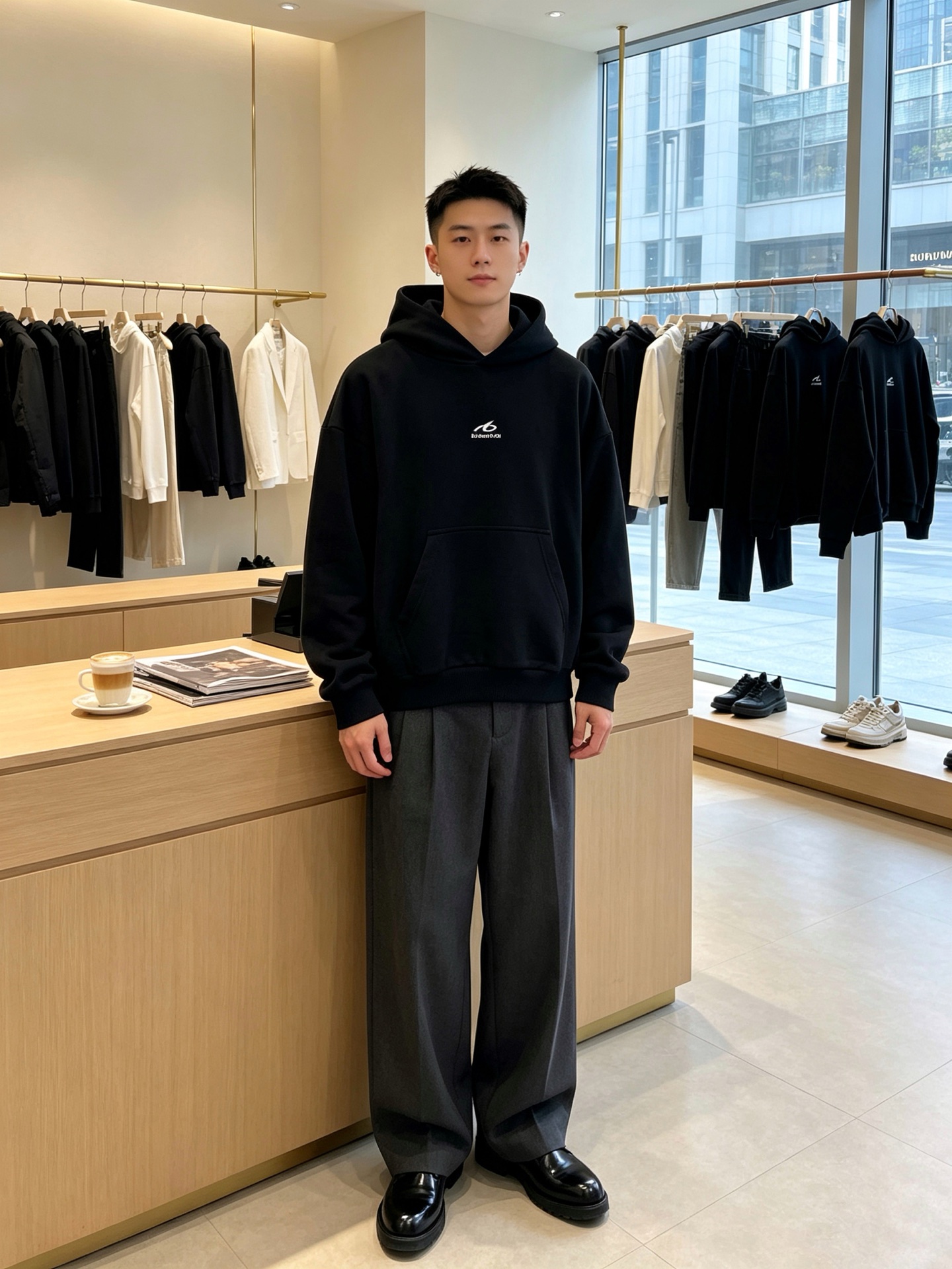 Balenciaga巴黎世家💥砸锅卖铁都要上的新款新款原单男士休闲连帽卫衣 印花连帽卫衣 高端定制 高端版本 时尚百搭爆