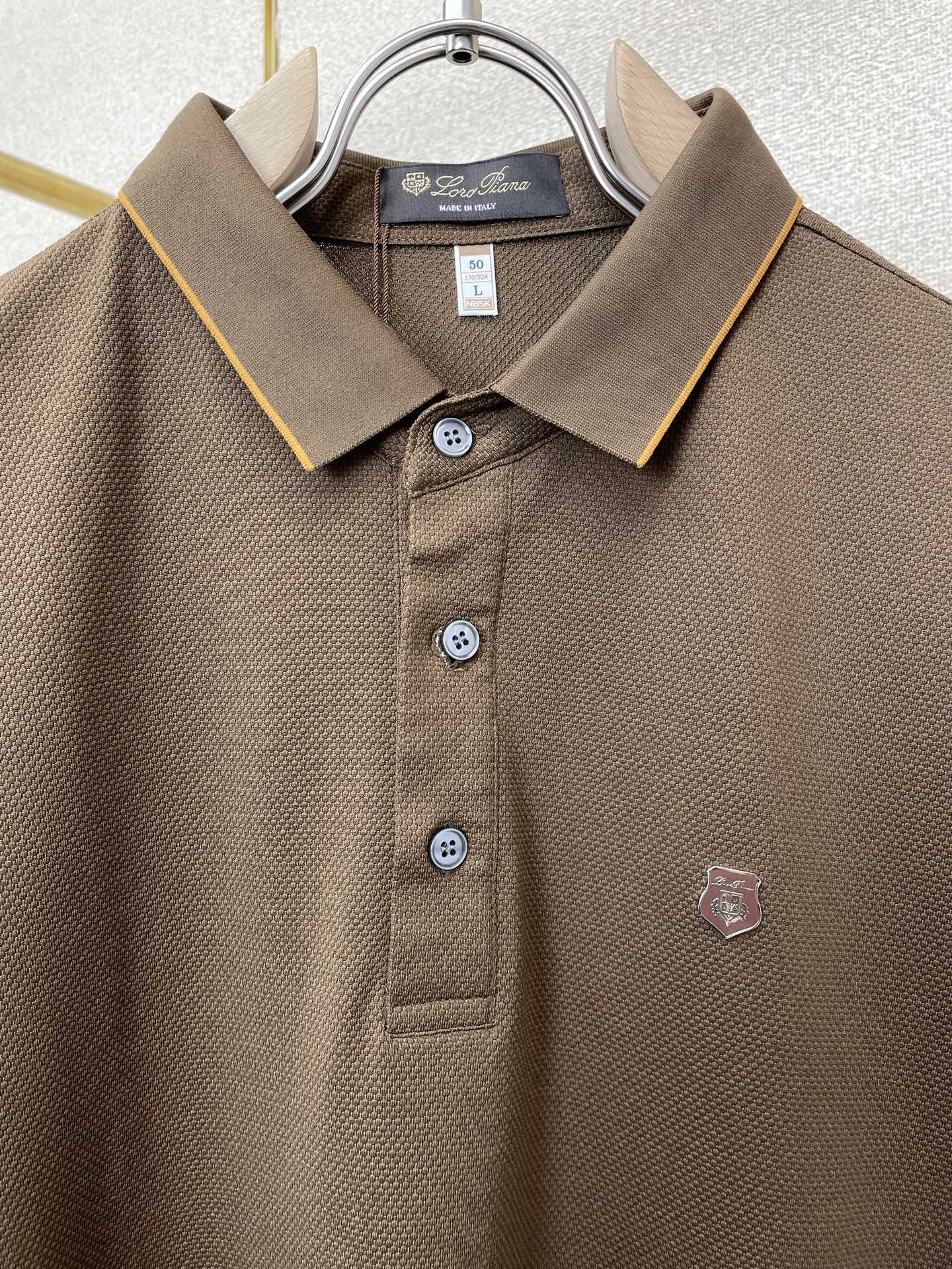 Loro piana-Loro Piana诺悠翩雅💥砸锅卖铁都要上的新款新款原单男士休闲短袖 高端定制 高端版本 时尚百