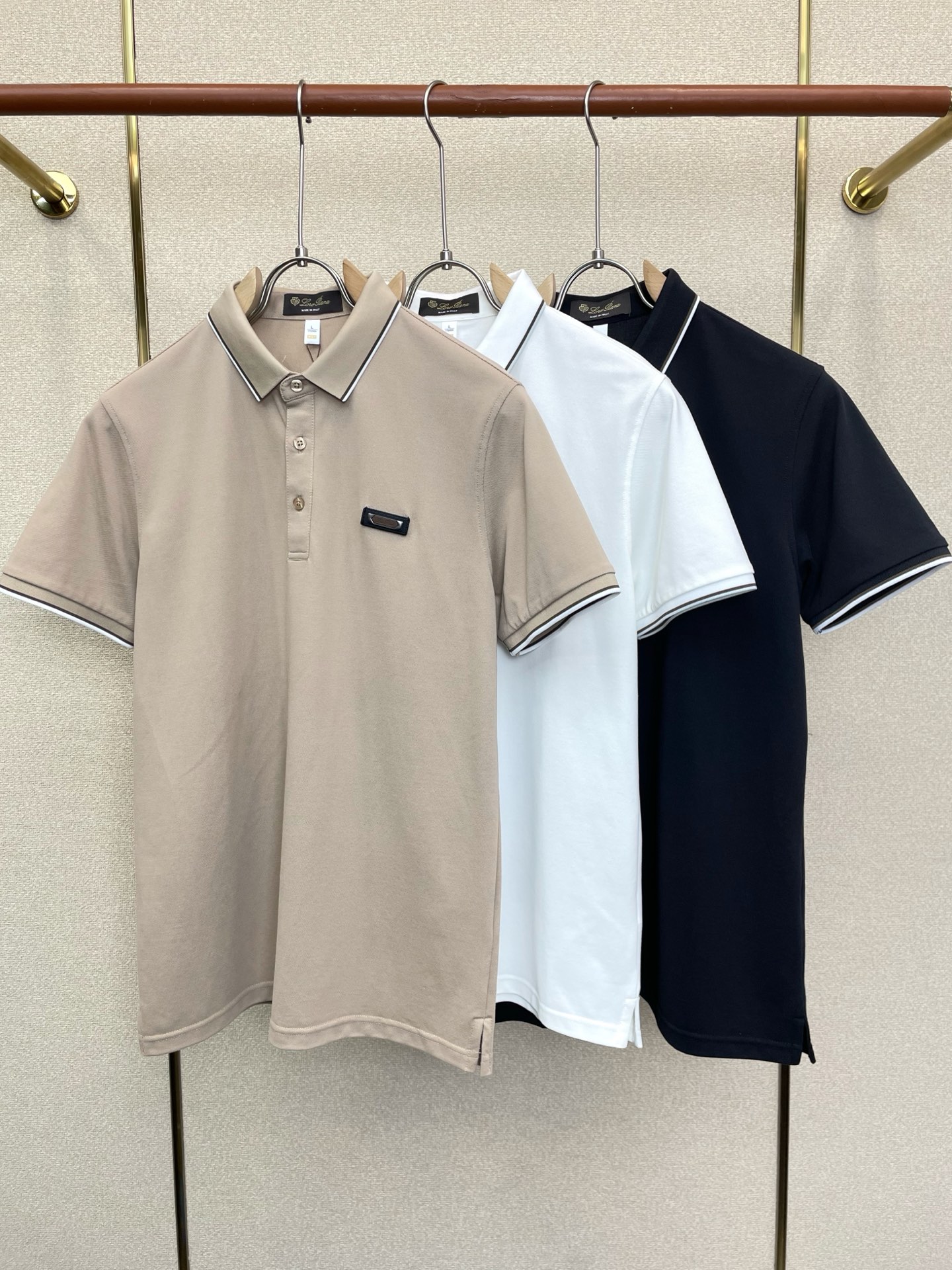 Loro Piana-Loro Piana诺悠翩雅💥砸锅卖铁都要上的新款新款原单男士休闲短袖 高端定制 高端版本 时尚百