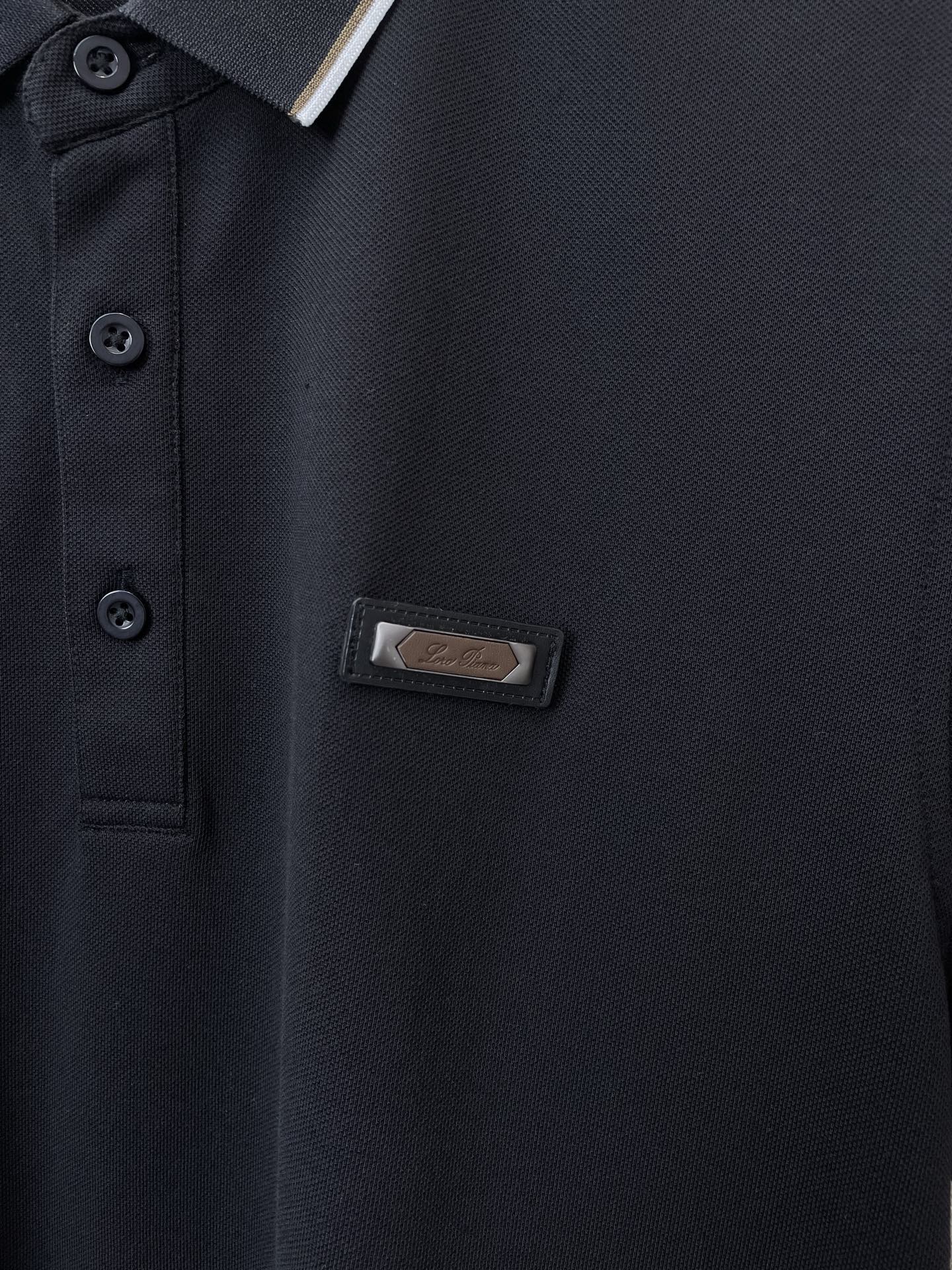 Loro Piana-Loro Piana诺悠翩雅💥砸锅卖铁都要上的新款新款原单男士休闲短袖 高端定制 高端版本 时尚百