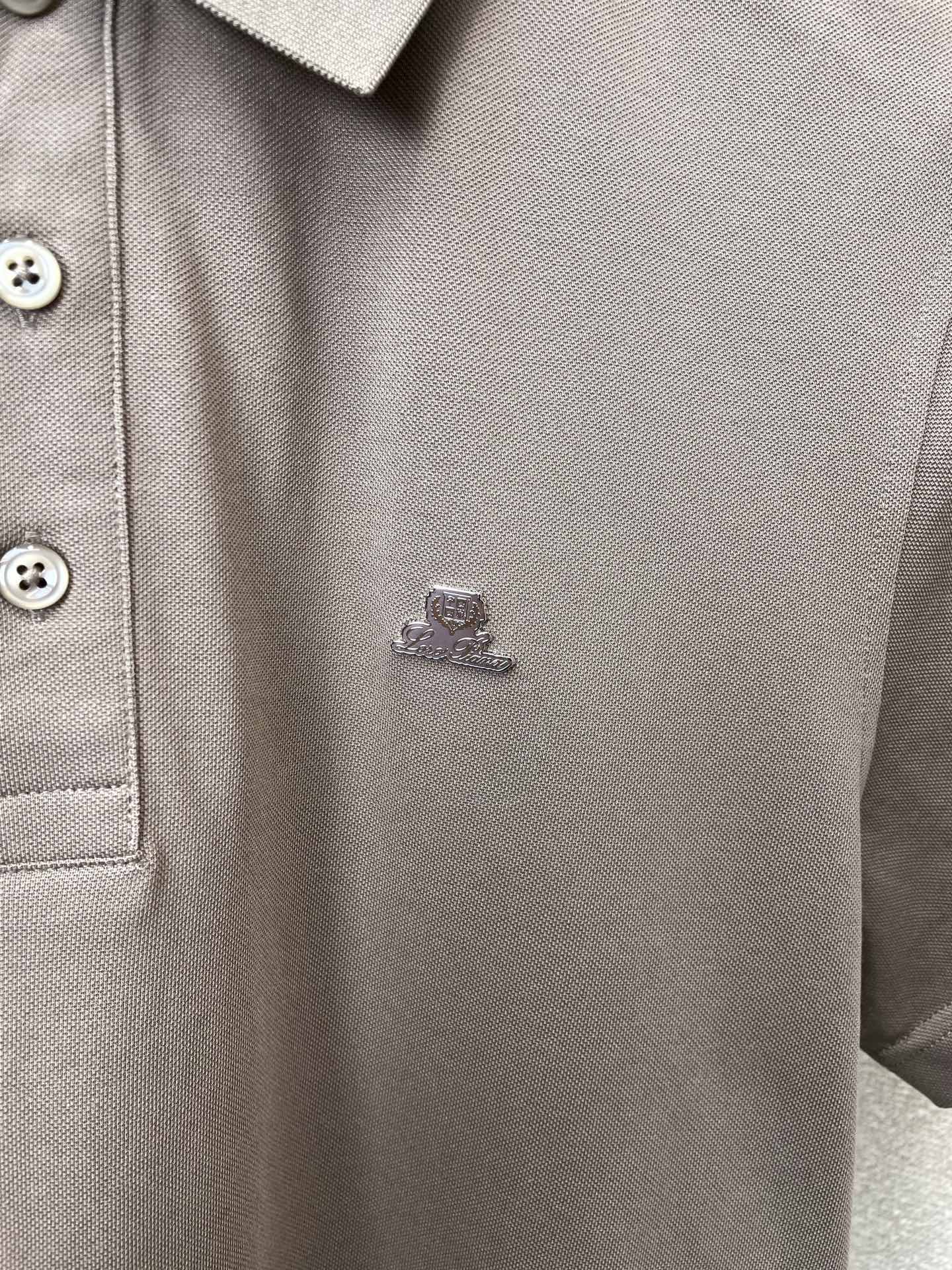 Loro Piana-Loro Piana诺悠翩雅💥砸锅卖铁都要上的新款新款原单男士休闲短袖 高端定制 高端版本 时尚百