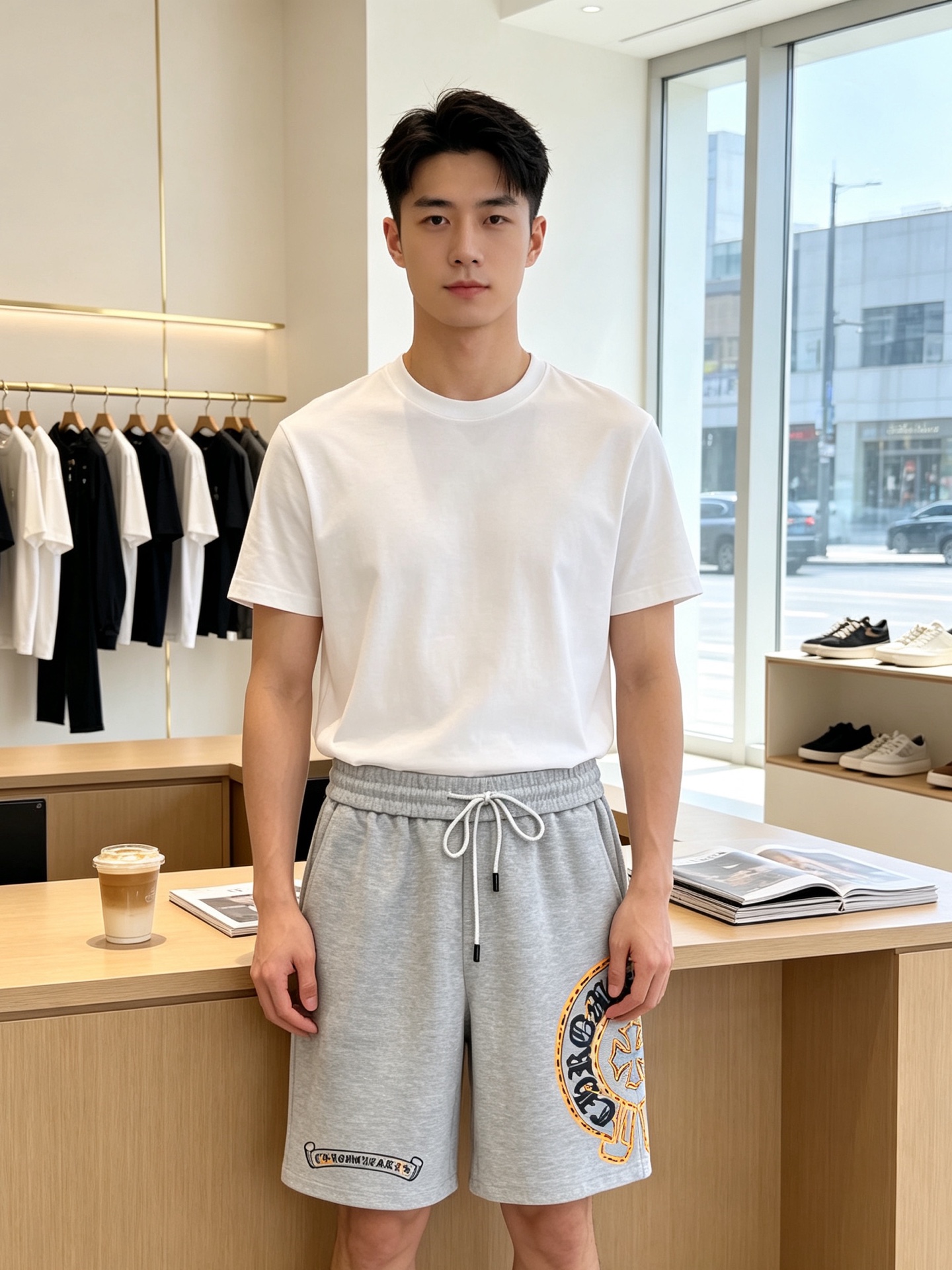 Chrome hearts克罗心💥砸锅卖铁都要上的新款新款原单男士休闲短裤🩳高端定制 高端版本 时尚百搭爆款⚠️⚠️✨✨
