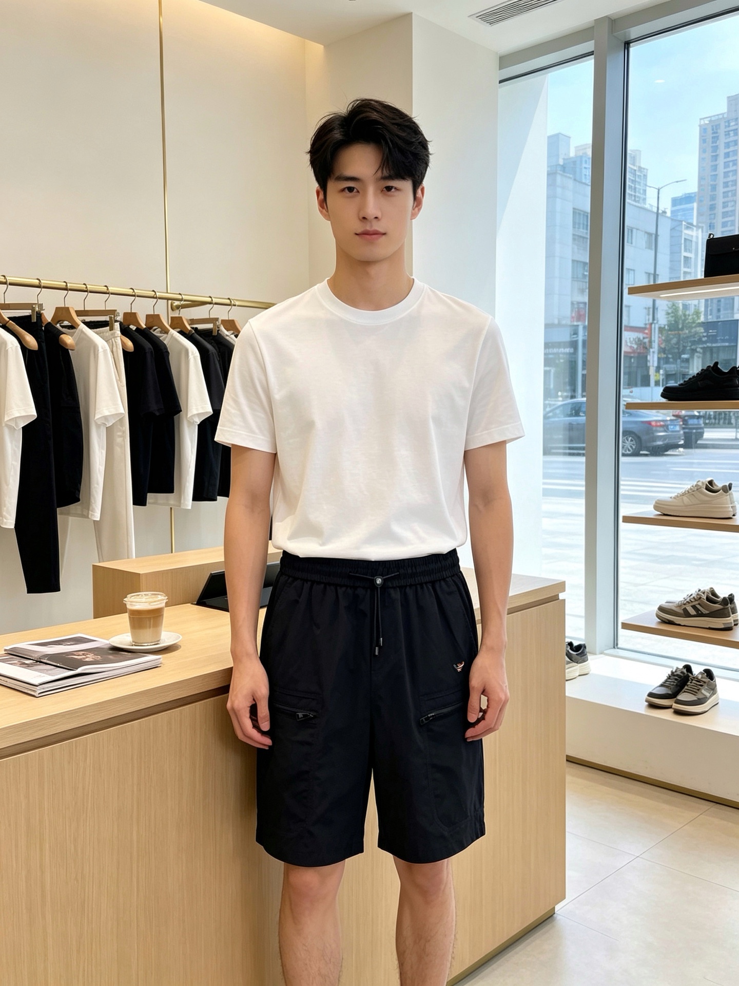 Armani阿玛尼💥砸锅卖铁都要上的新款新款原单男士休闲短裤🩳高端定制 高端版本 时尚百搭爆款⚠️⚠️✨✨进口面料 手感
