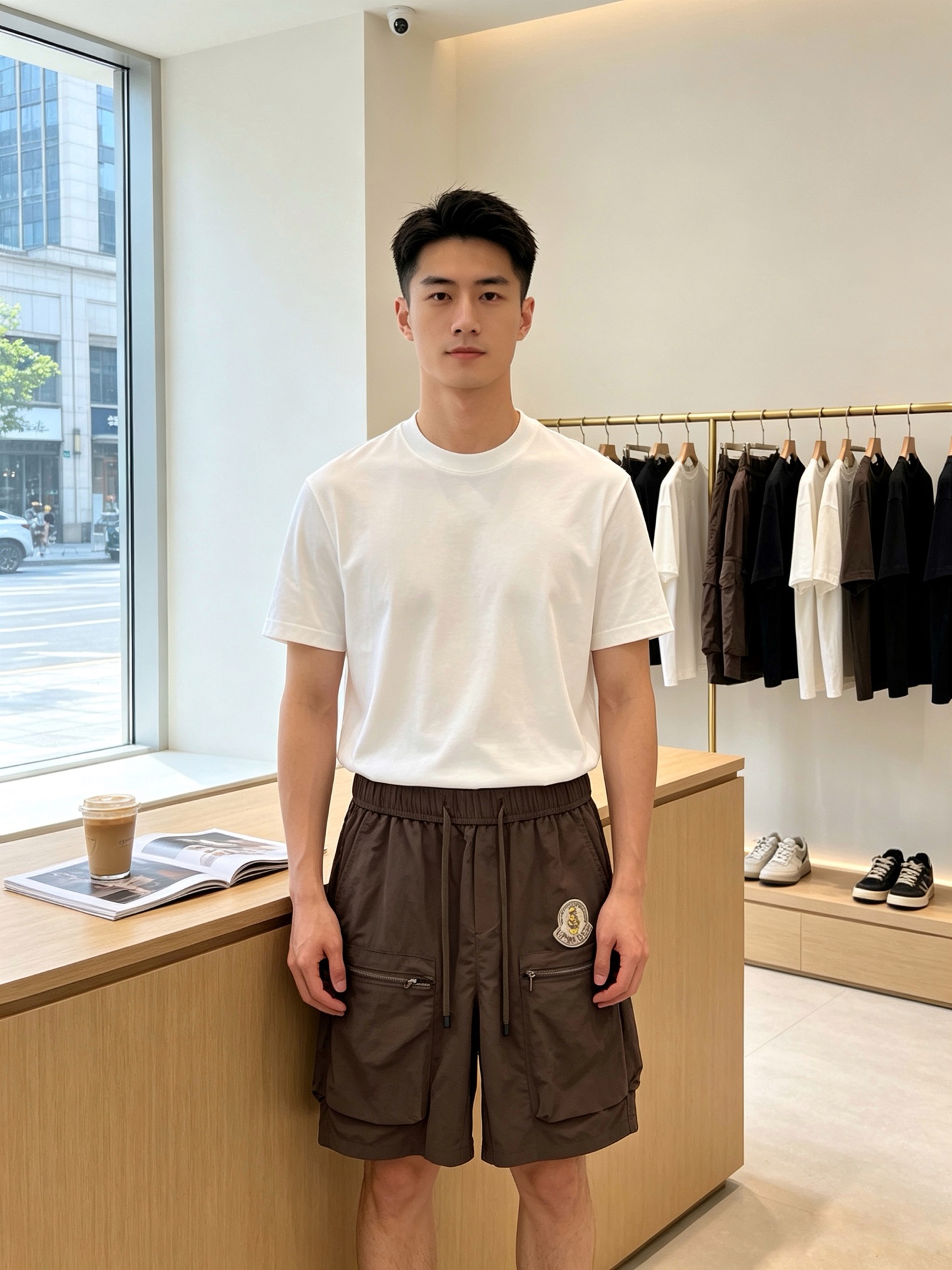 Moncler蒙口💥砸锅卖铁都要上的新款新款原单男士休闲短裤🩳高端定制 高端版本 时尚百搭爆款⚠️⚠️✨✨进口面料 手感