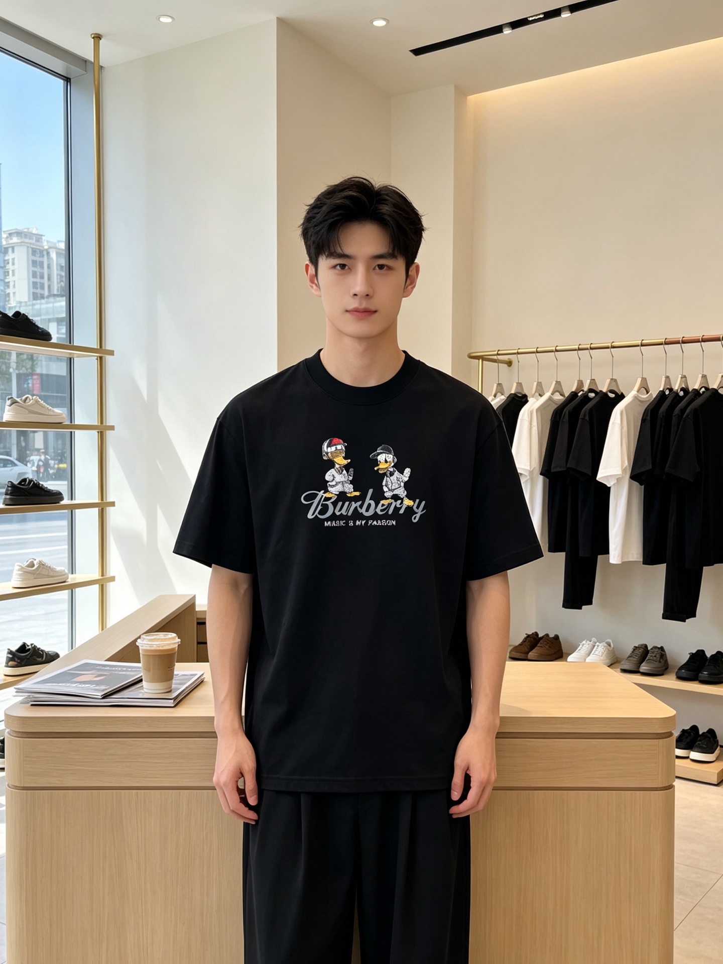 Burberry巴宝莉💥独家专供新款原单男士休闲短袖 高端定制 高端版本 时尚百搭爆款⚠️⚠️✨✨进口面料 手感超柔软细