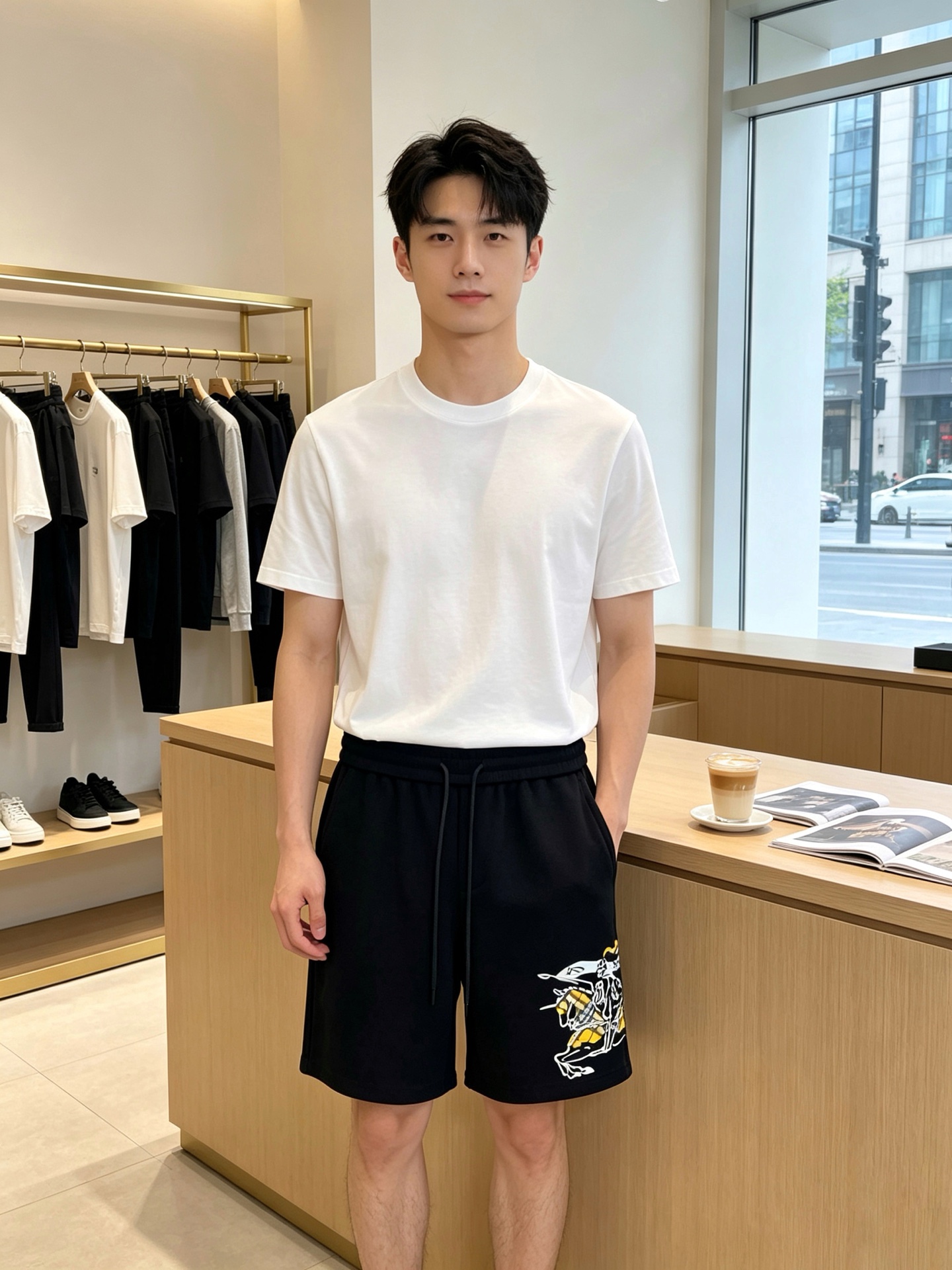 Burberry巴宝莉💥砸锅卖铁都要上的新款新款原单男士休闲短裤🩳高端定制 高端版本 时尚百搭爆款⚠️⚠️✨✨进口面料 