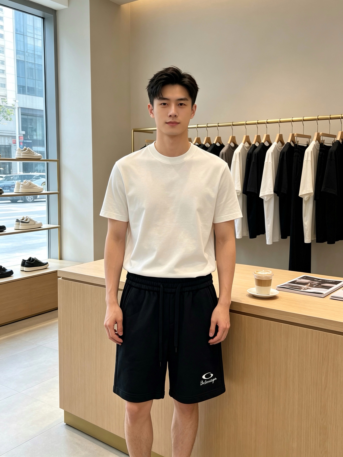 Balenciaga巴黎世家💥砸锅卖铁都要上的新款新款原单男士休闲短裤🩳高端定制 高端版本 时尚百搭爆款⚠️⚠️✨✨进口
