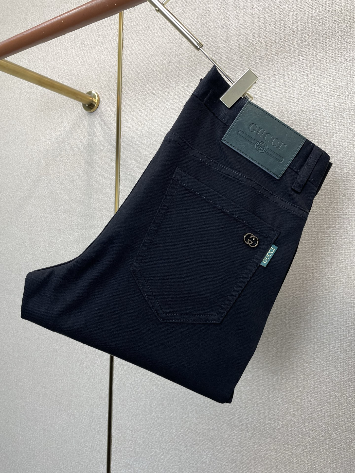 Gucci古驰💥独家专供新款休闲牛仔裤👖高端版本 专柜定制面料 透气舒适度高，细节无可挑剔，品牌元素设计理念，体现高品质