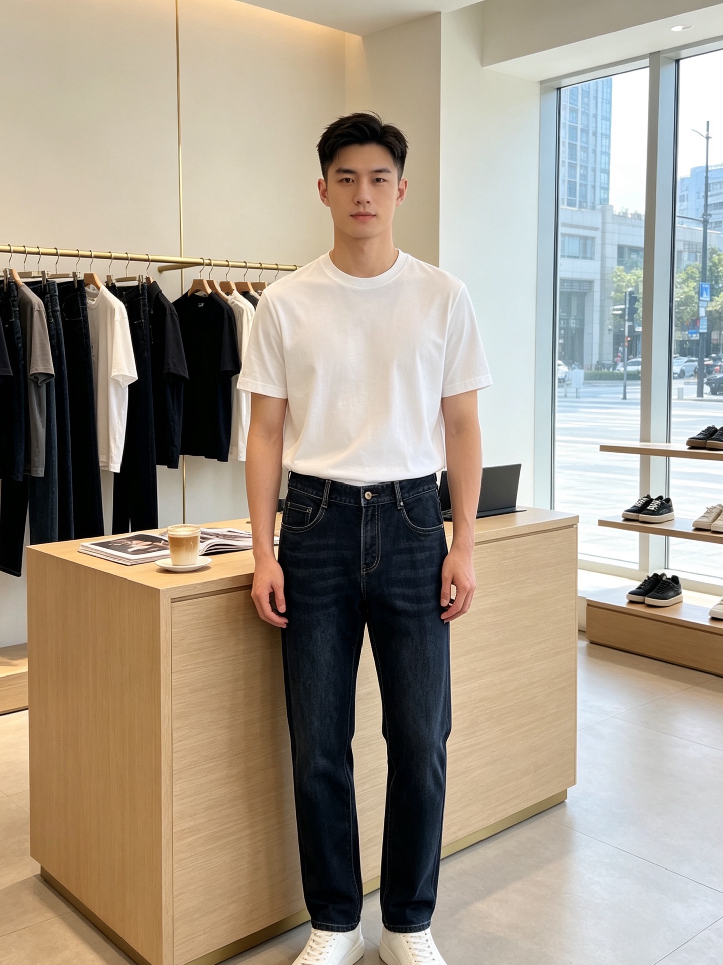 Moncler蒙口💥独家专供新款休闲牛仔裤👖高端版本 专柜定制面料 透气舒适度高，细节无可挑剔，品牌元素设计理念，体现高
