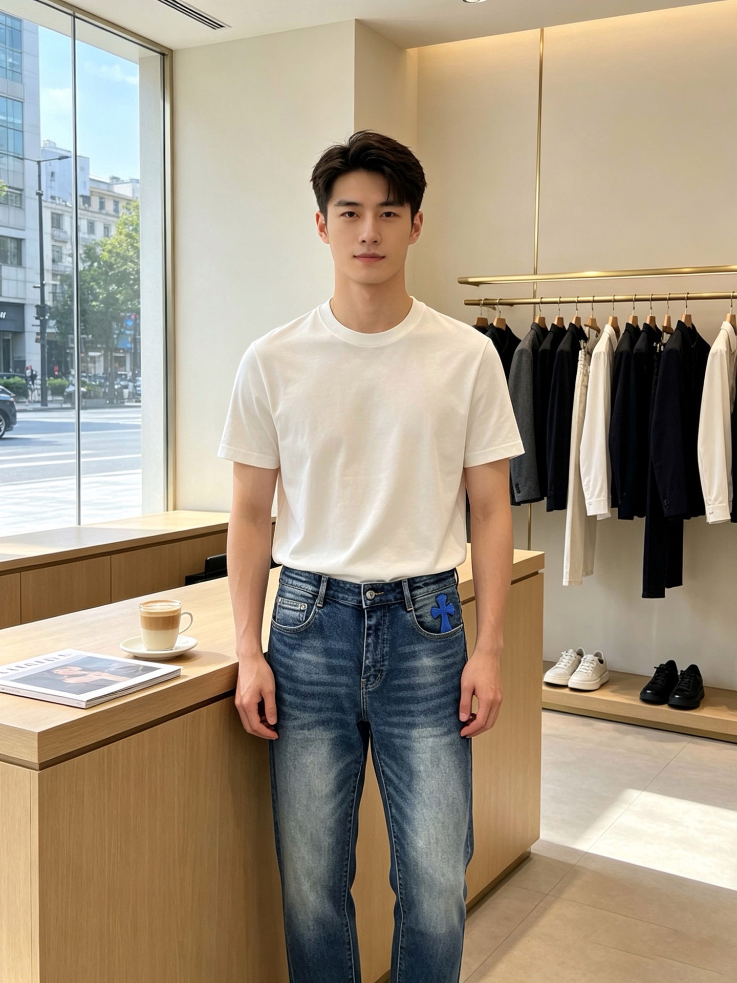 Chrome hearts克罗心💥独家专供新款休闲牛仔裤👖高端版本 专柜定制面料 透气舒适度高，细节无可挑剔，品牌元素设