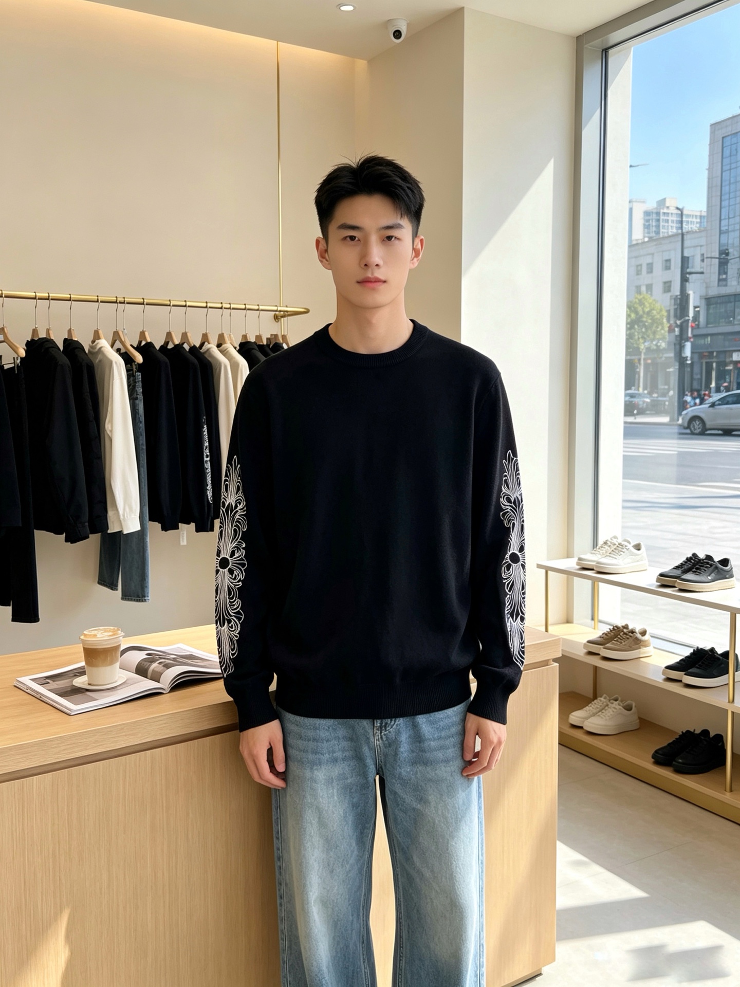 Chrome hearts克罗心💥独家专供新款原单男士休闲针织毛衣 高端定制 高端版本 时尚百搭爆款⚠️⚠️✨✨进口面料