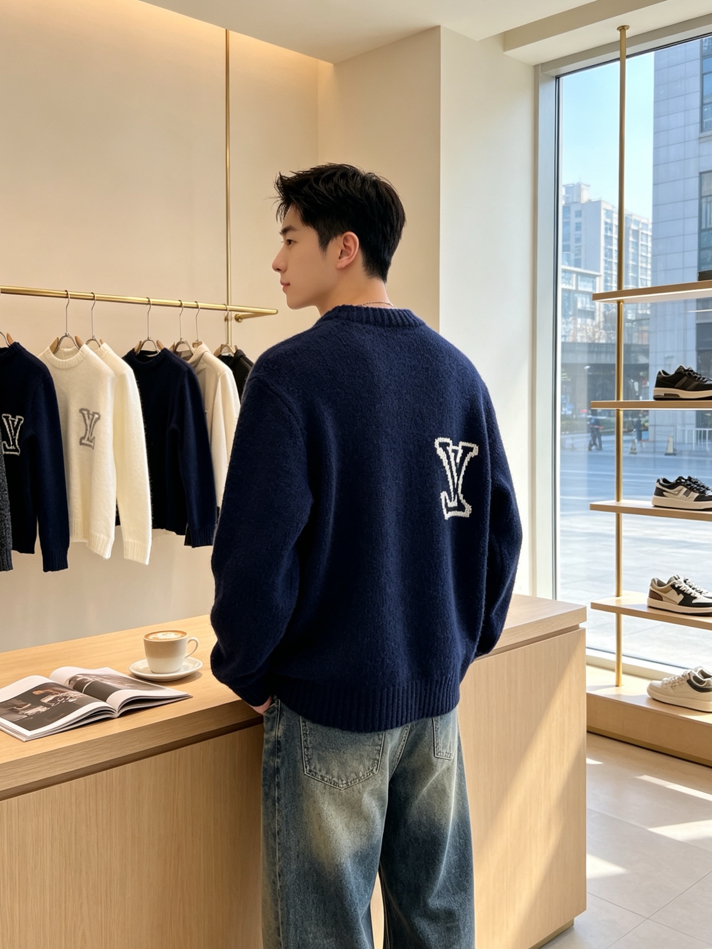 Louis Vuitton路易威登💥独家专供新款原单男士休闲毛衣 高端定制 高端版本 时尚百搭爆款⚠️⚠️✨✨进口面料 
