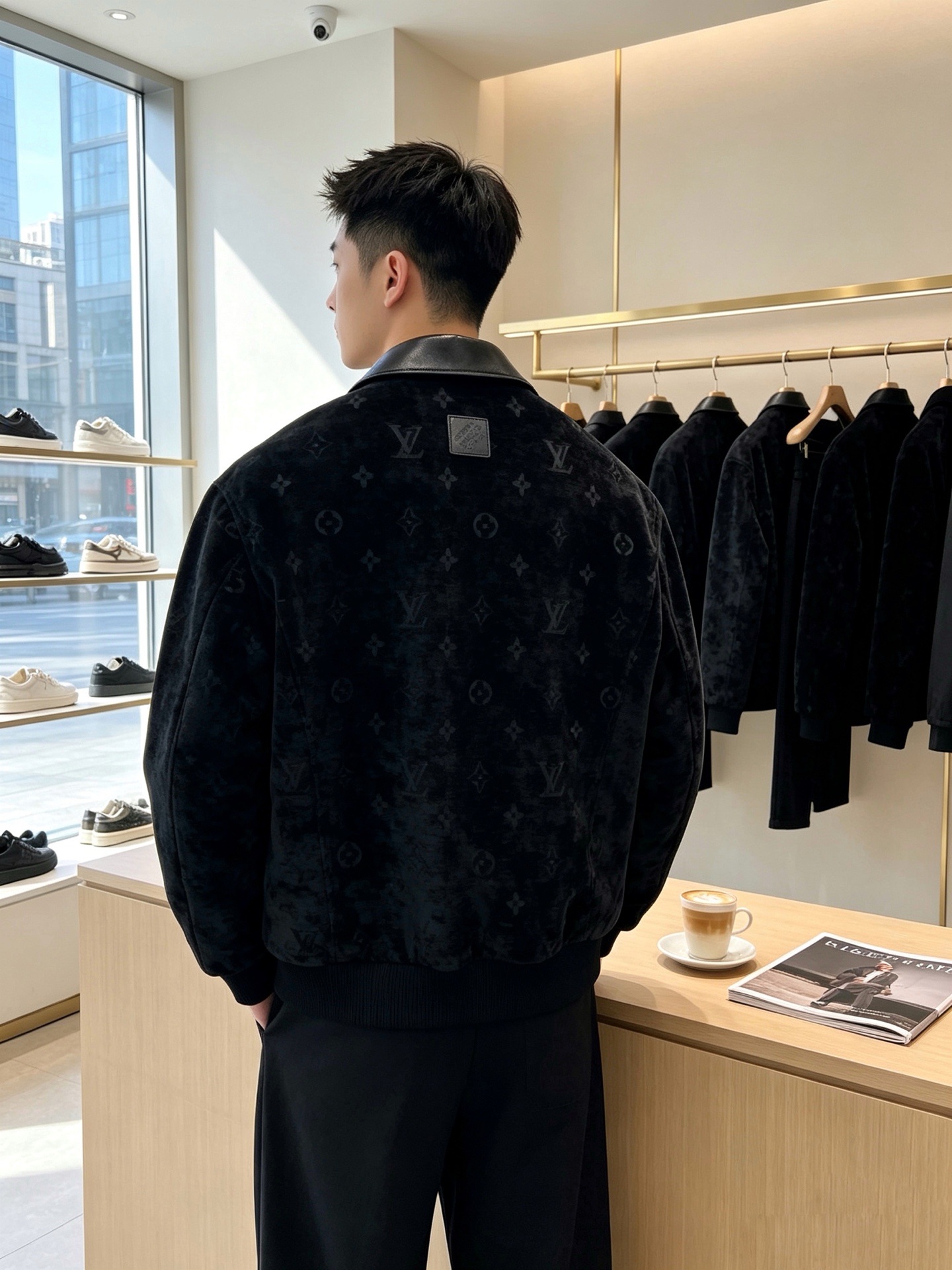 Louis Vuitton路易威登💥独家专供新款原单男士休闲夹克 高端定制 高版本 时尚百搭爆款⚠️✨原版进口面料 领口