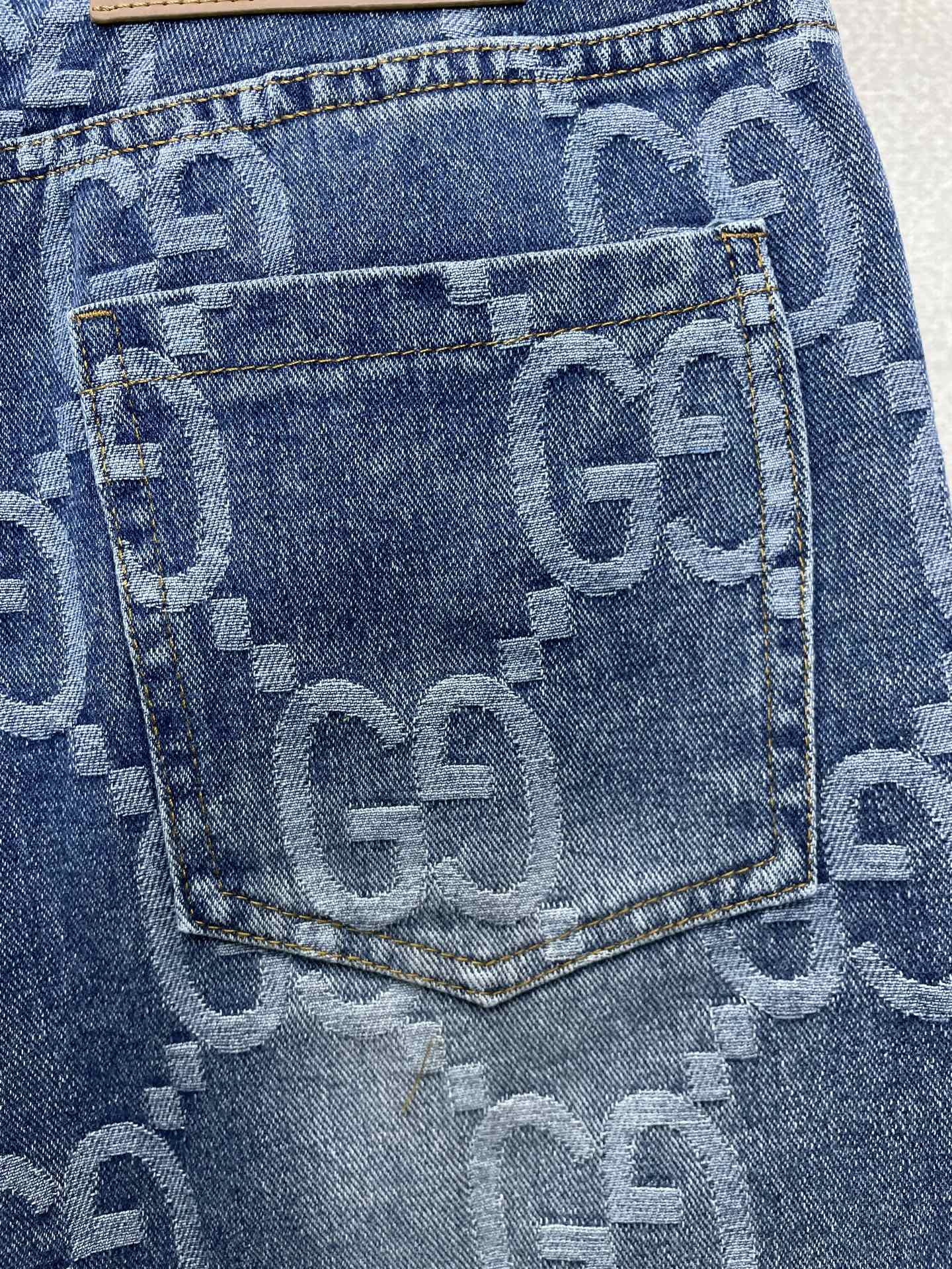 Gucci古驰💥独家专供新款牛仔短裤🩳高端版本！专柜定制面料 透气舒适度高，细节无可挑剔，品牌元素设计理念，体现高品质。