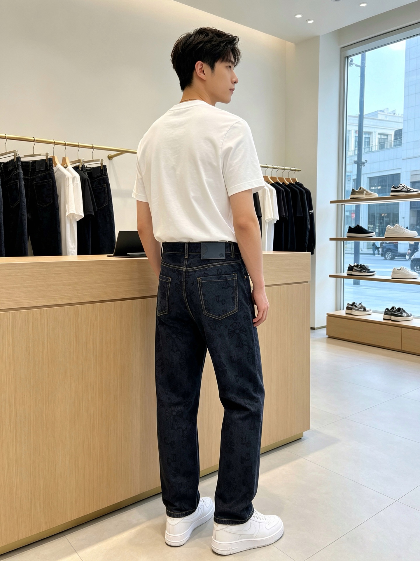 Chrome hearts克罗心💥独家专供新款牛仔裤👖高端版本！专柜定制面料 透气舒适度高，细节无可挑剔，品牌元素设计理