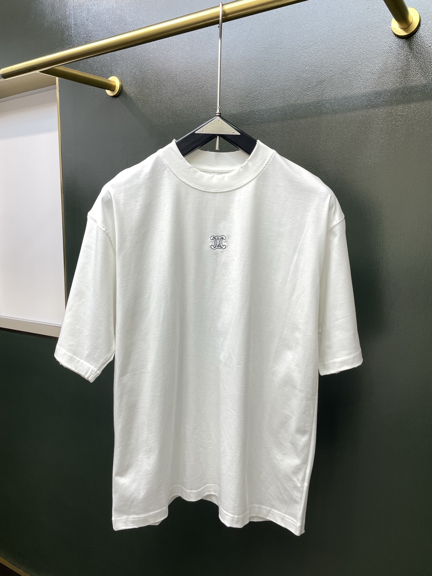 CELINE赛琳💥砸锅卖铁都要上的新款新款原单男士休闲春夏短袖 高端定制 高端版本 时尚百搭爆款⚠️⚠️✨✨进口面料 手