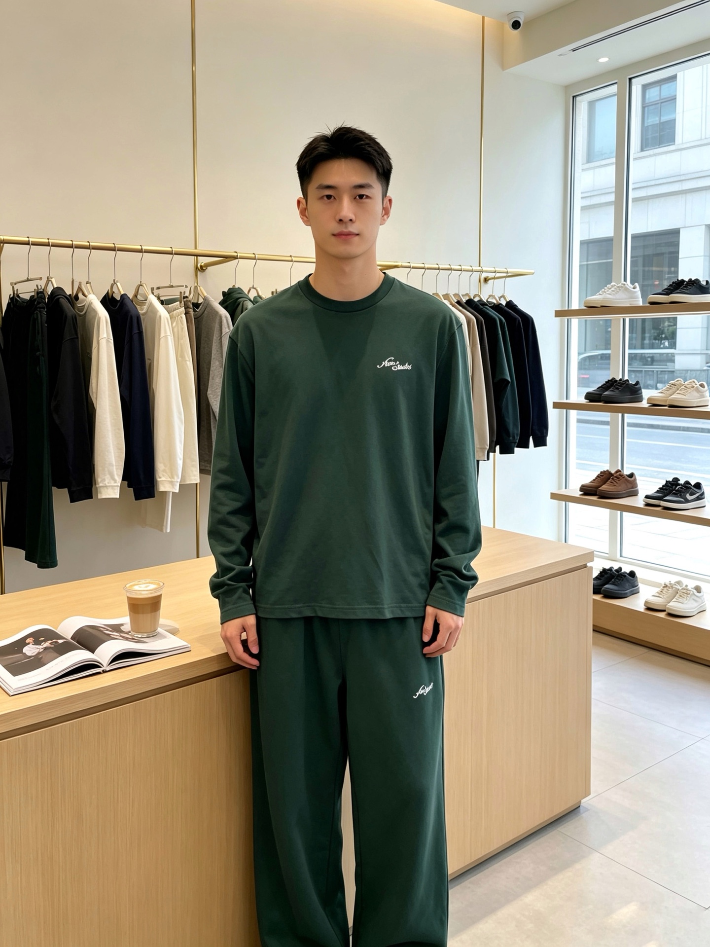 NO:958130,Long sleeves and trousers are exclusive to P.Acne Studios and are the same style as the new counters. They are breathable, comfortable and casual!  Full of high-end feel!  The details are exquisite and high-end, and the workmanship is impeccable!  The original high-end is very high-end!  The fabric is soft, delicate and comfortable, moisture-absorbent, quick-drying and breathable, neat and stylish. Available in the same size S-XL, Acne Studios, Dior,19860909长袖、长裤P.Acne Studios独家专供新款专柜同款套装,透气舒适休闲！高级感满满！细节精致高档,做工无可挑剔！原版高端很显高级！面料柔软细腻舒适 吸湿速干透气,利落有型. 统一码数S-XL,,acne studios,dior,,Men's clothing
