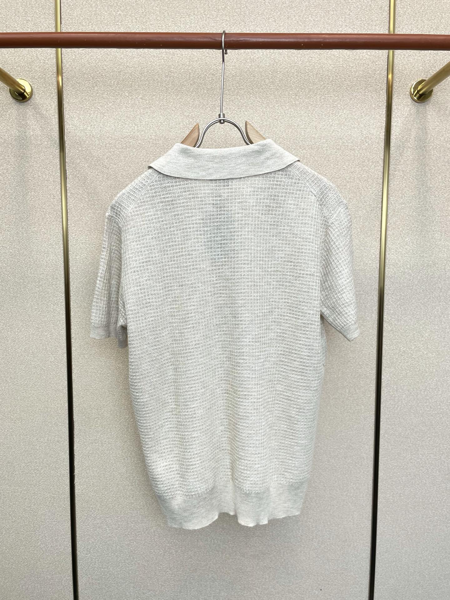 Loro Piana-Loro Piana诺悠翩雅💥砸锅卖铁都要上的新款新款原单男士休闲短袖 桑蚕丝毛衣短袖 高端定制 