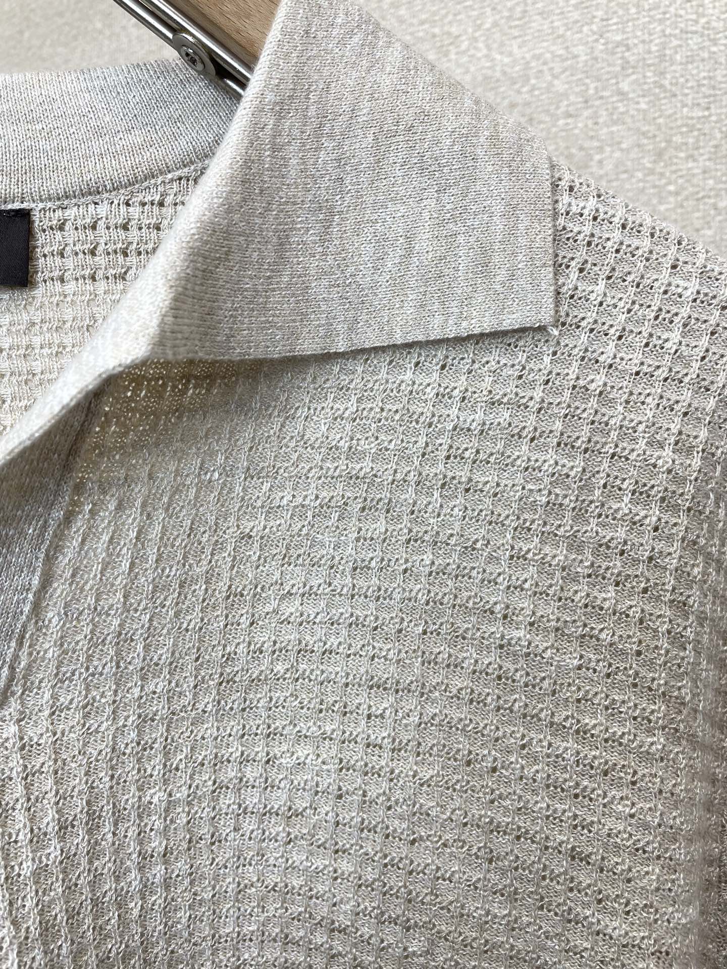 Loro Piana-Loro Piana诺悠翩雅💥砸锅卖铁都要上的新款新款原单男士休闲短袖 桑蚕丝毛衣短袖 高端定制 